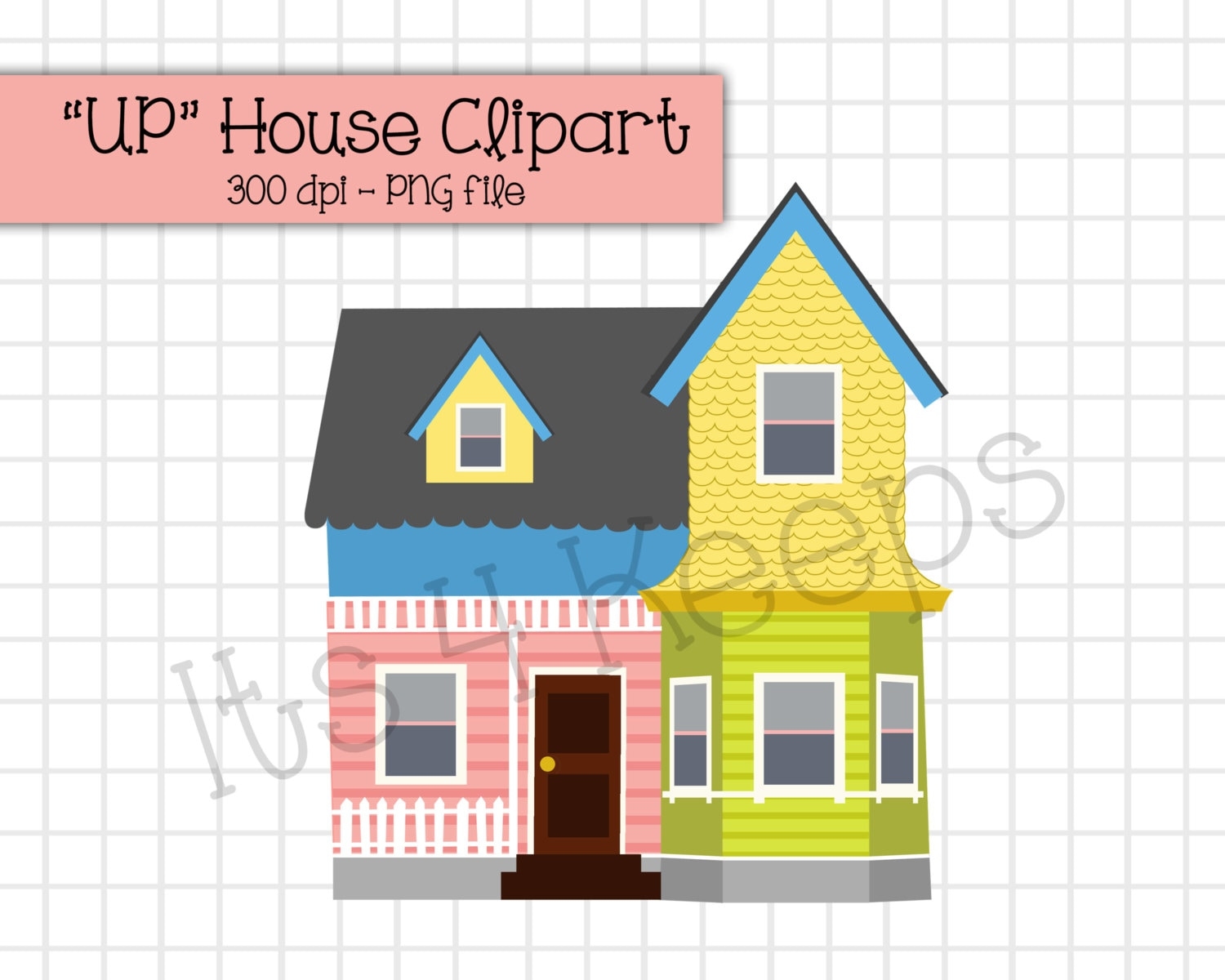 Up House Template Printable