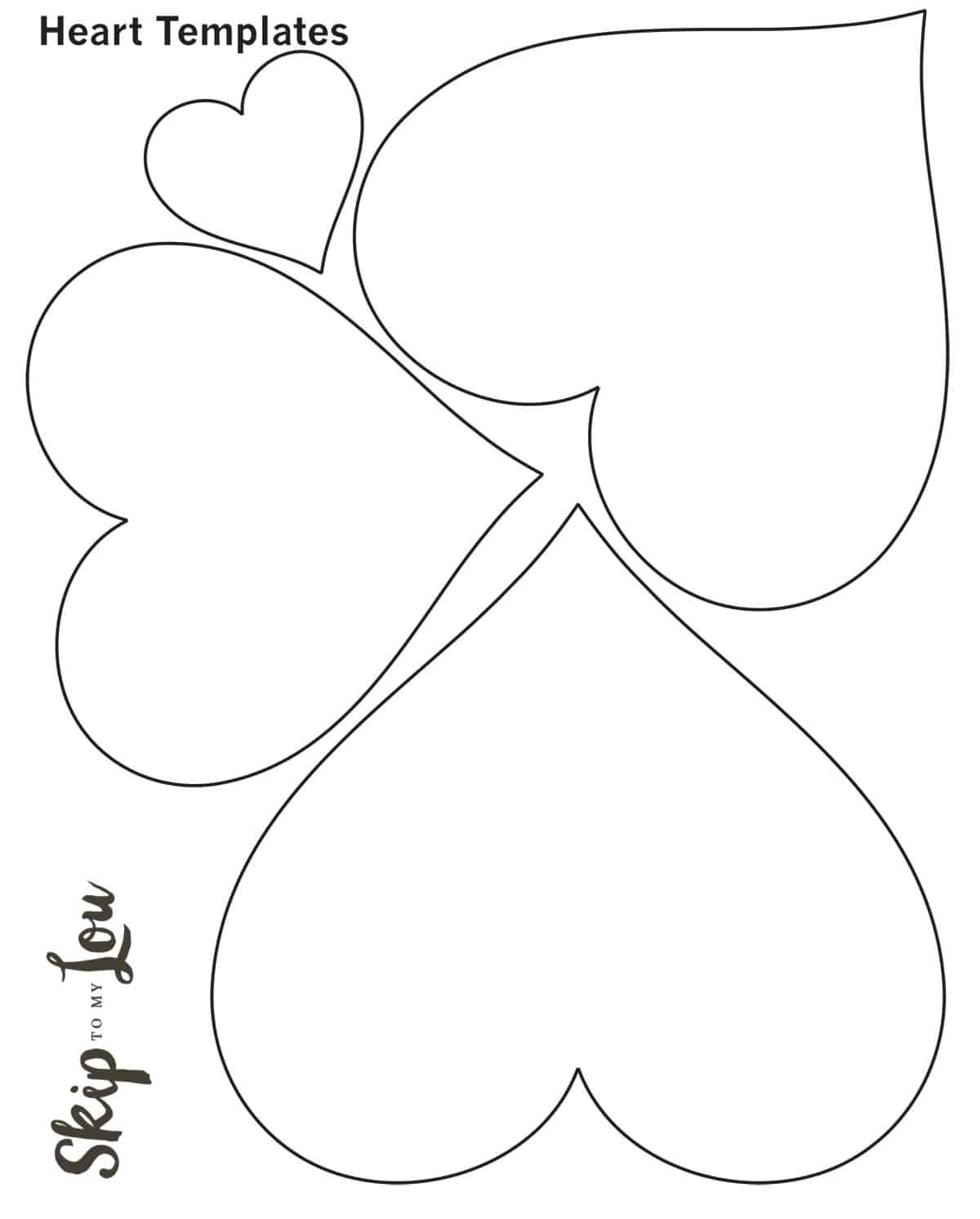 Valentine Heart Template Printable