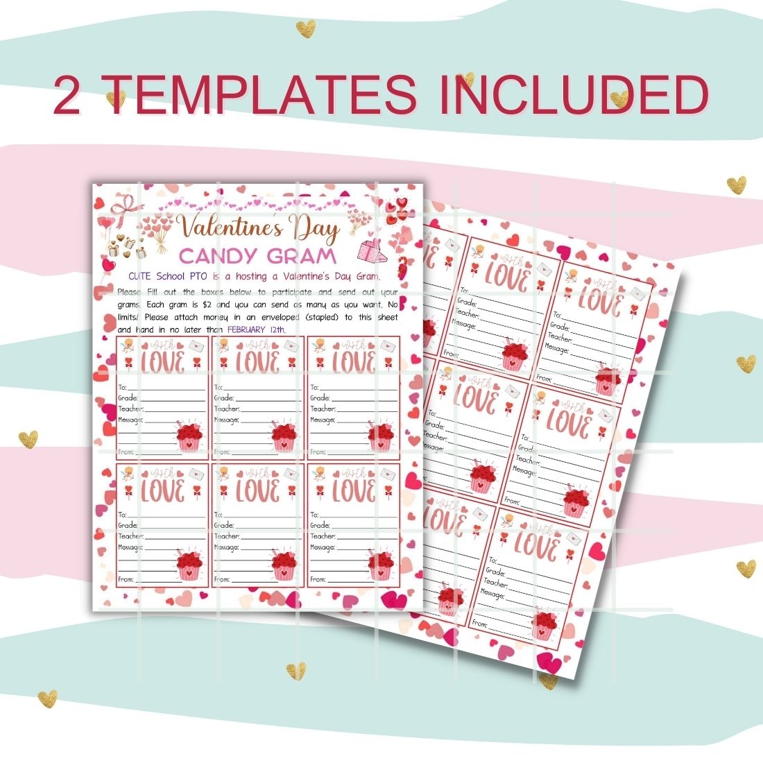 Valentines Candy Gram Editable By Canva MasterBundles