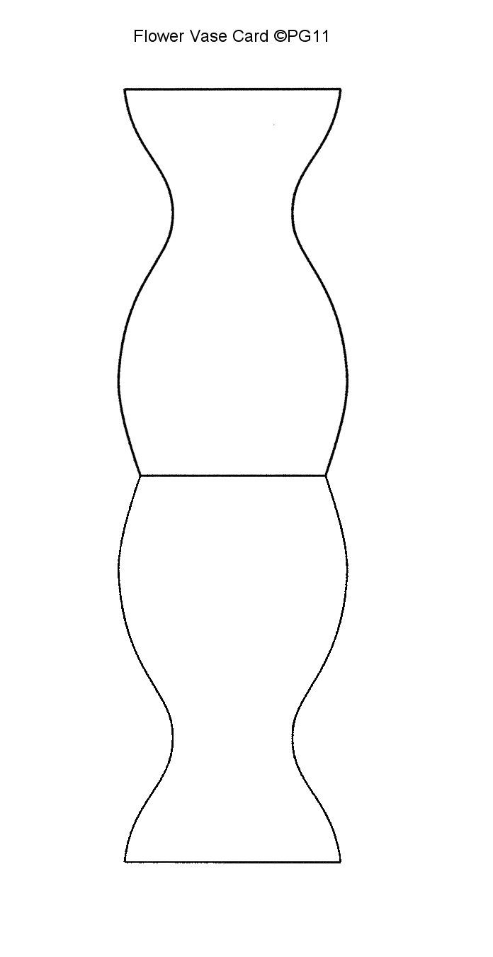 Vase Card Template I Made Paper Vase Templates Printable Free Vase Crafts