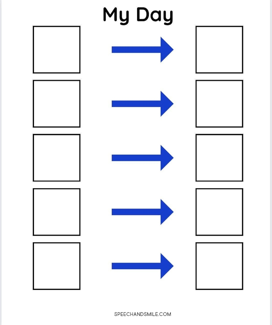 Visual Schedule Template Printable