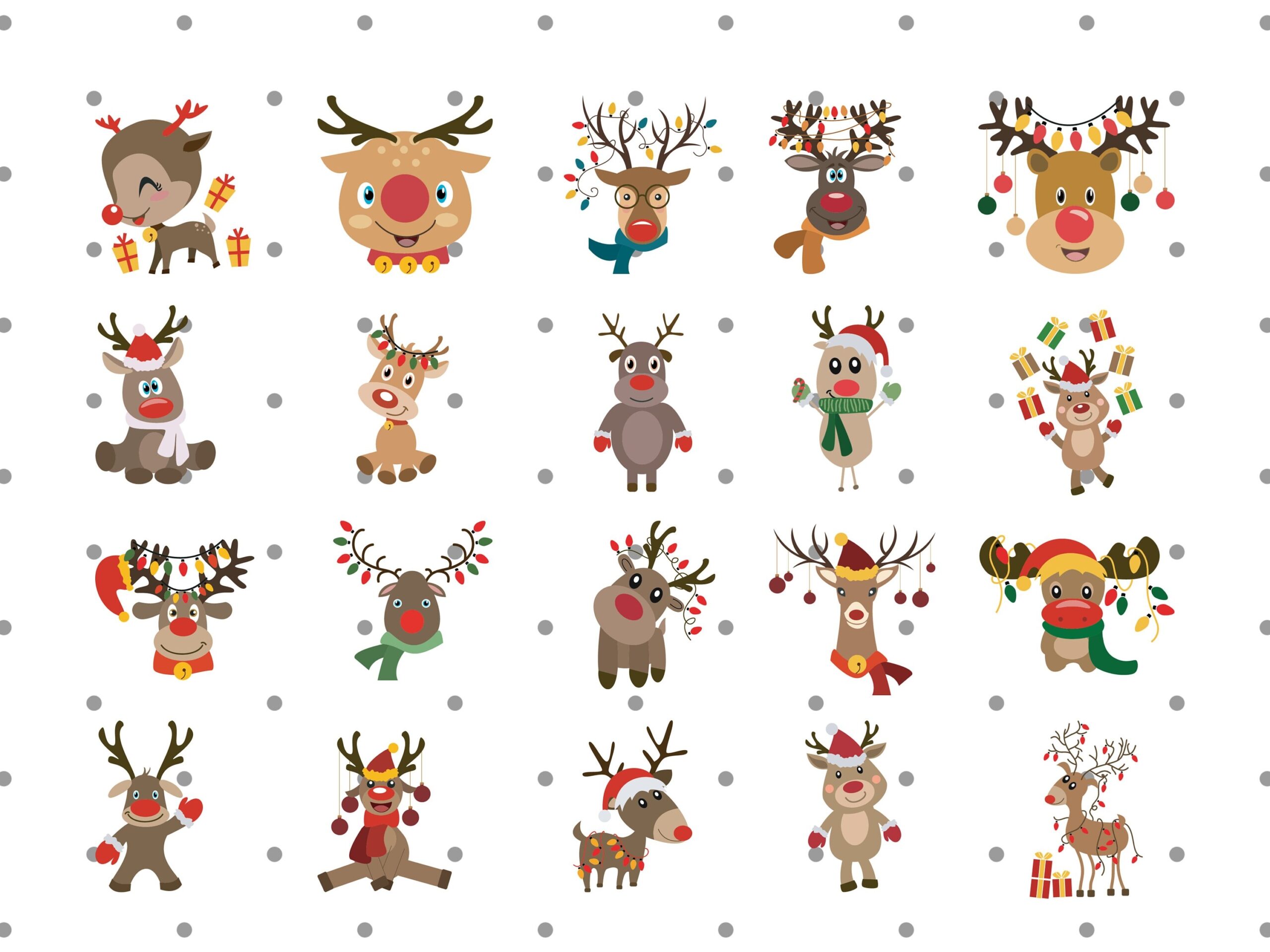Printable Vomiting Reindeer Template