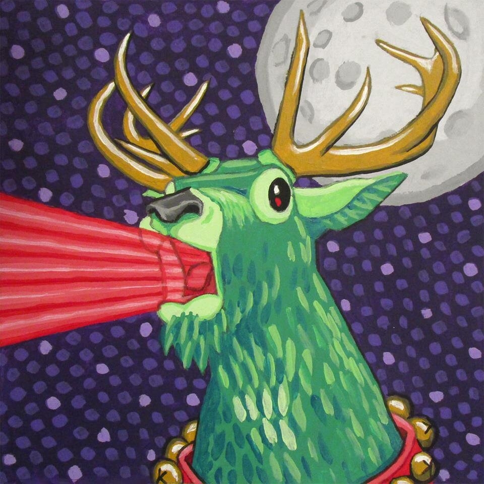 Vomiting Reindeer Etsy