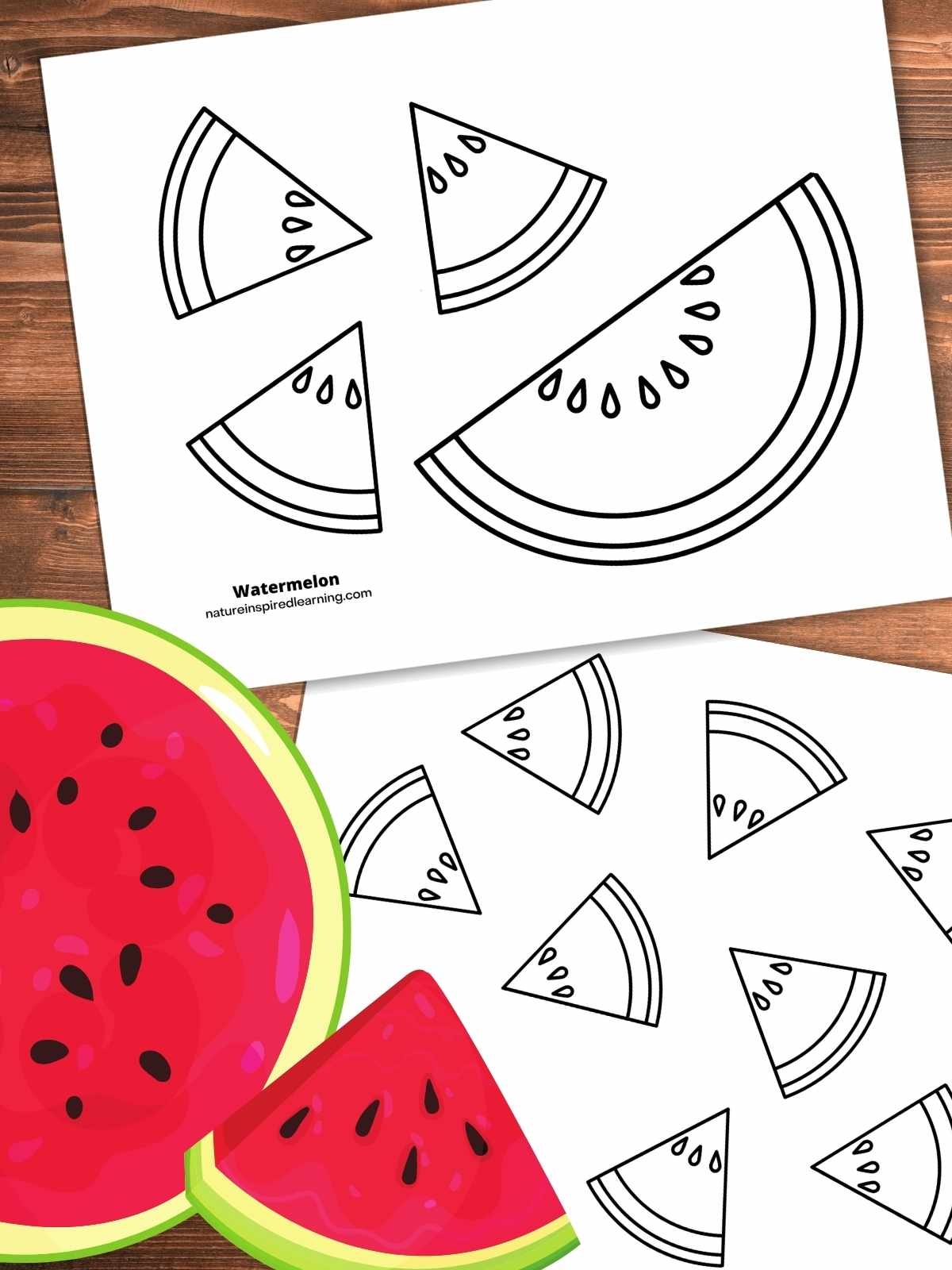 Free Printable Watermelon Template