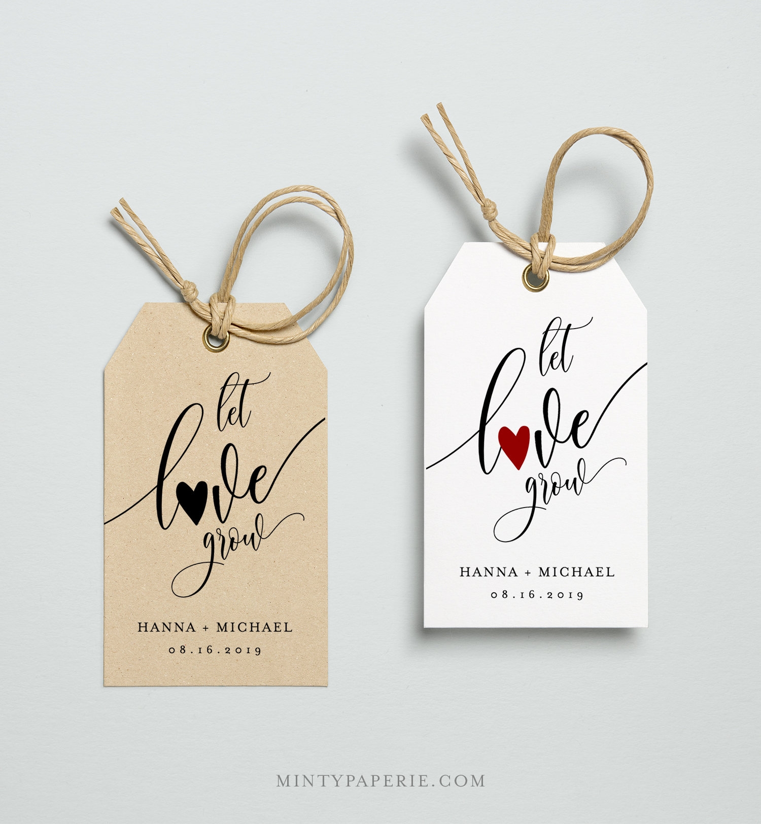 Wedding Favor Tag Template Let Love Grow Tag Bridal Shower Favor Tag Baby Shower Tag 100 Editable Succulent Plant Favor 008 120FT