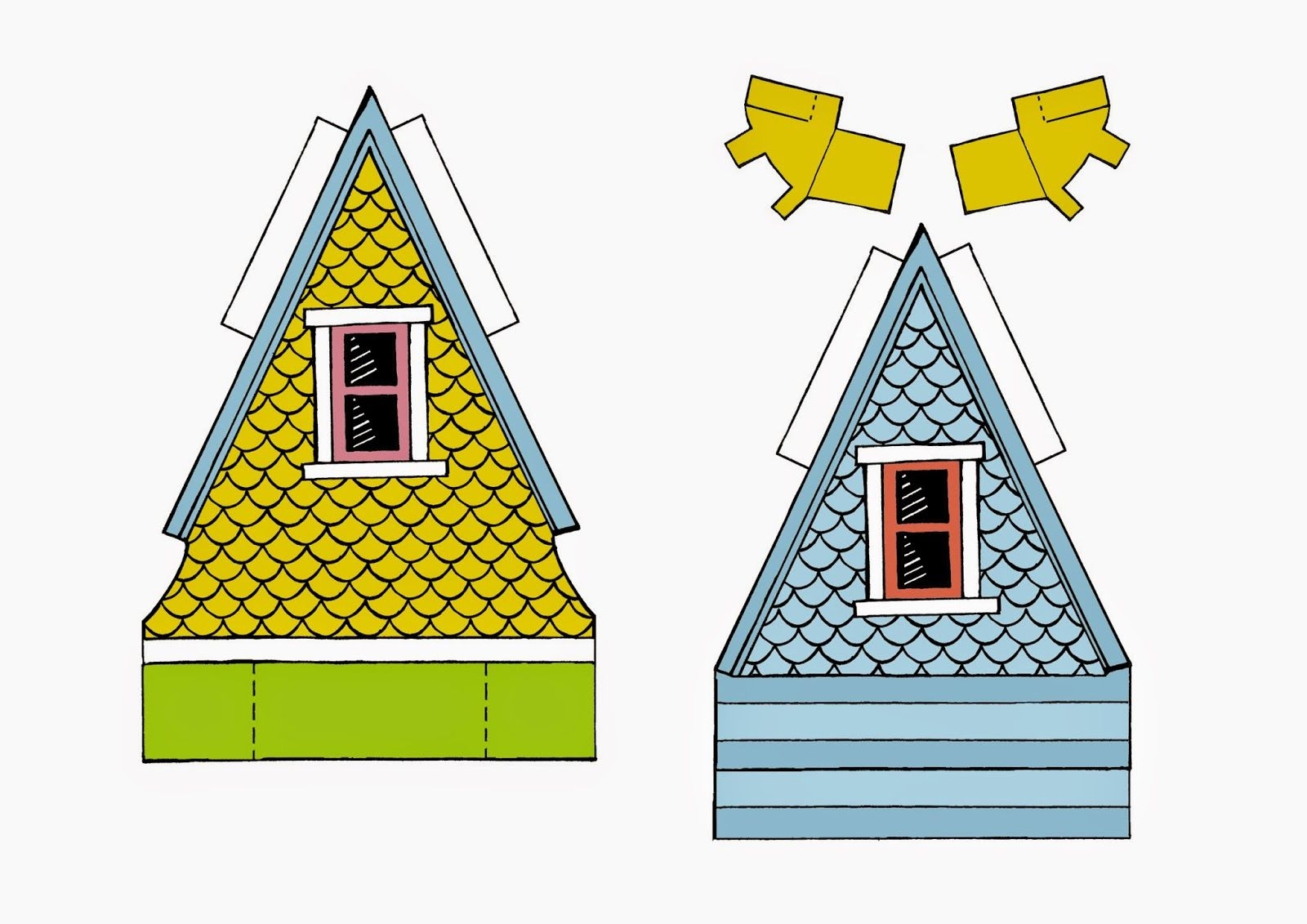 Well I Think I Pulled It Off And Since There s No Reason For Me To Hoard My Design I Thought I d Share I Paper House Template Disney Up House House Template