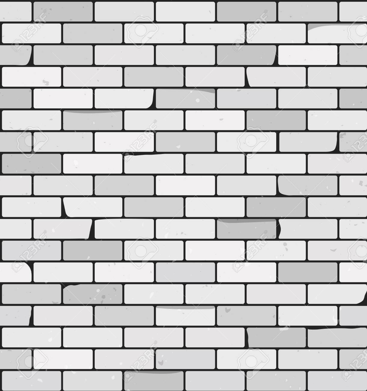White Brick Wall Vector Background Seamless Pattern Textured Rough Surface Building Construction Theme Grunge Brickwork Illustration Old Structure Template Royalty Free SVG Cliparts Vectors And Stock Illustration Image 69148877 