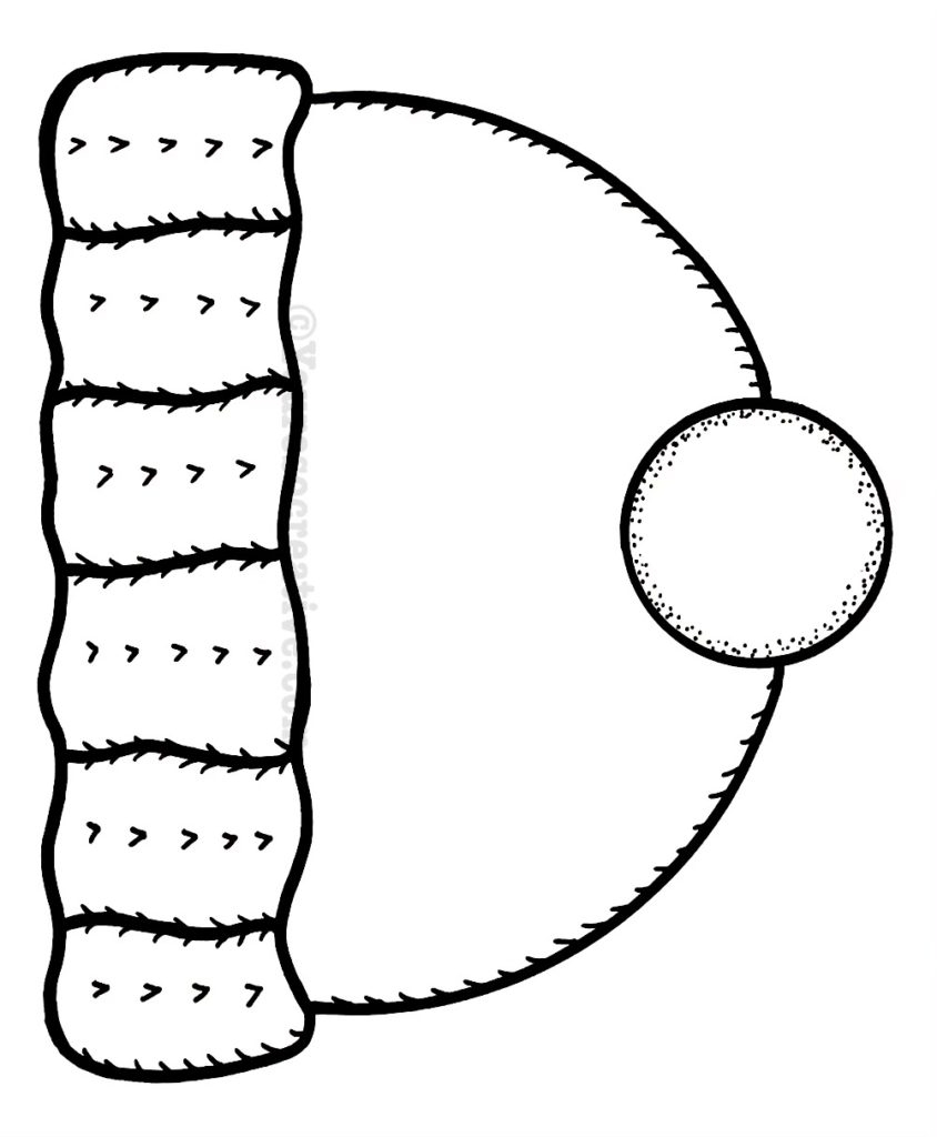 Free Printable Winter Hat Template