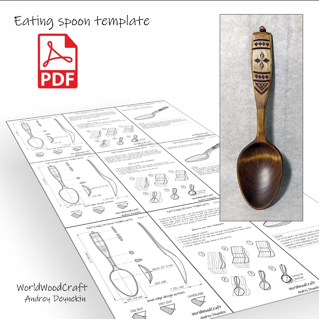 Printable Wooden Spatula Template