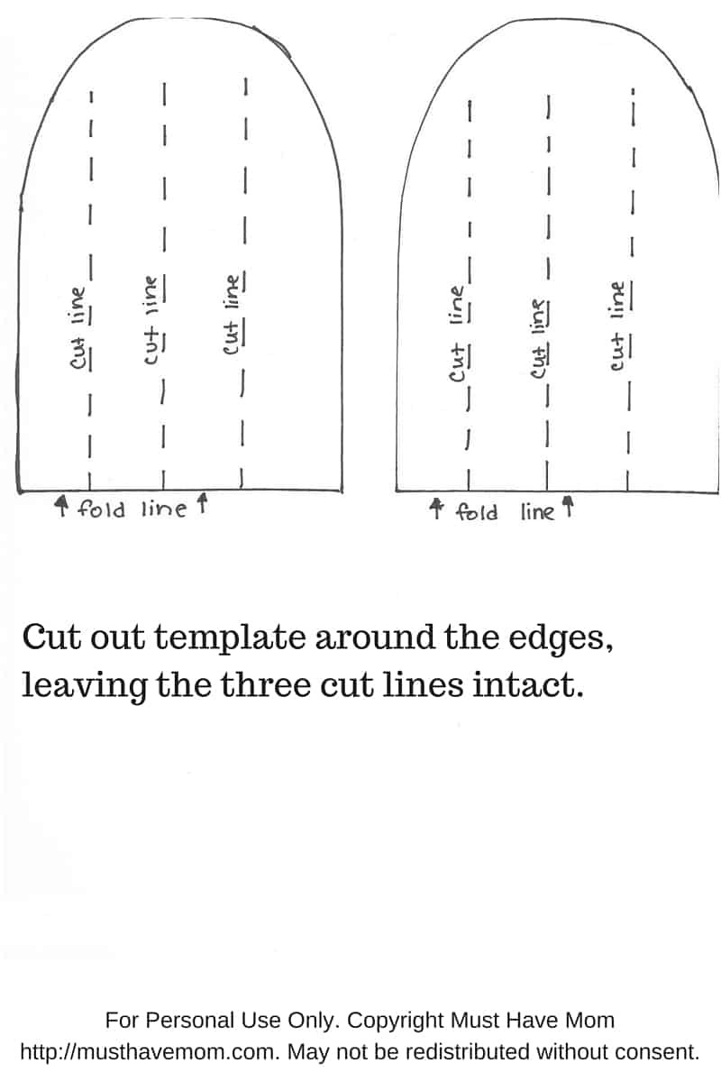 Printable Woven Heart Template