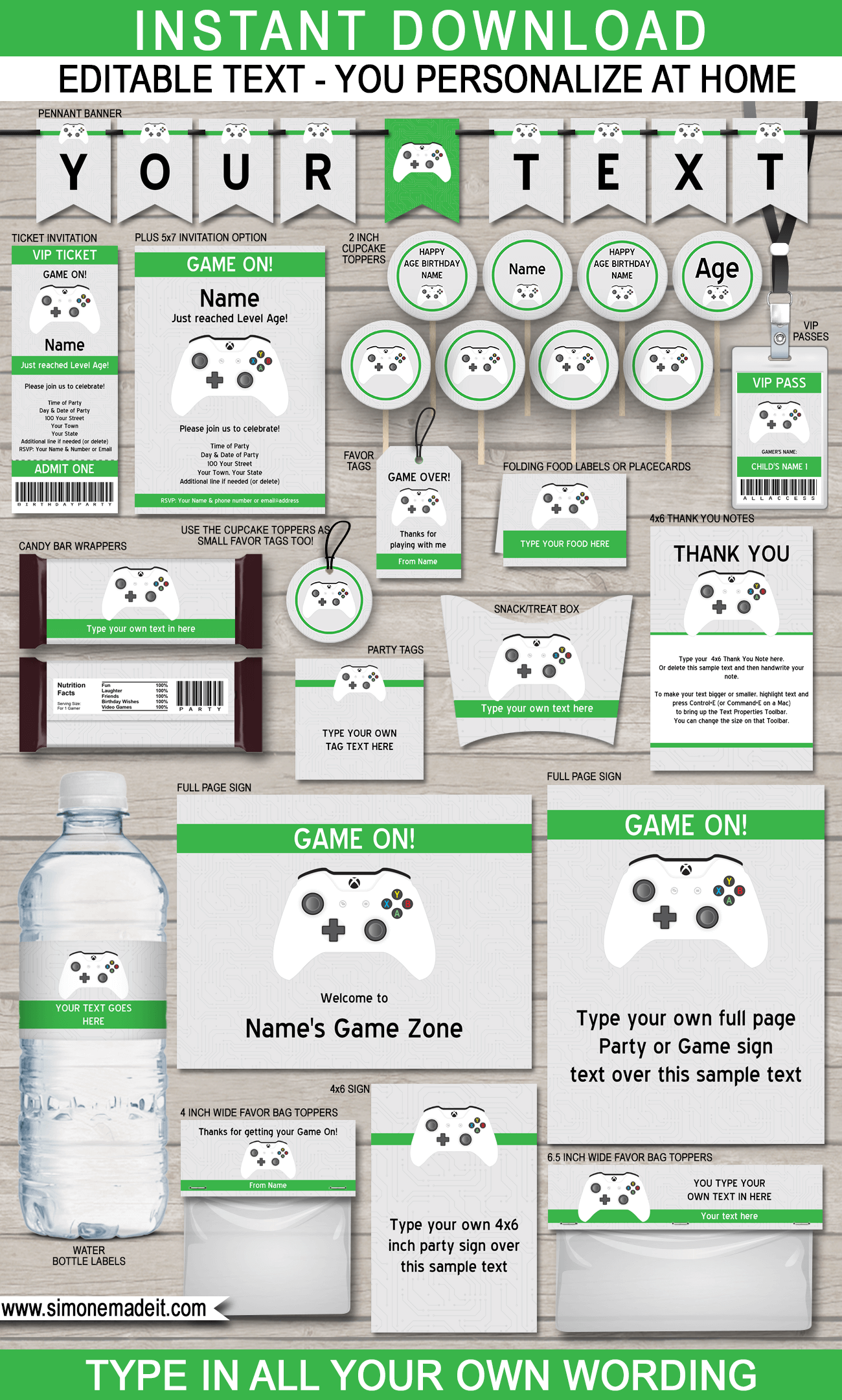 Printable Xbox Gift Card Template