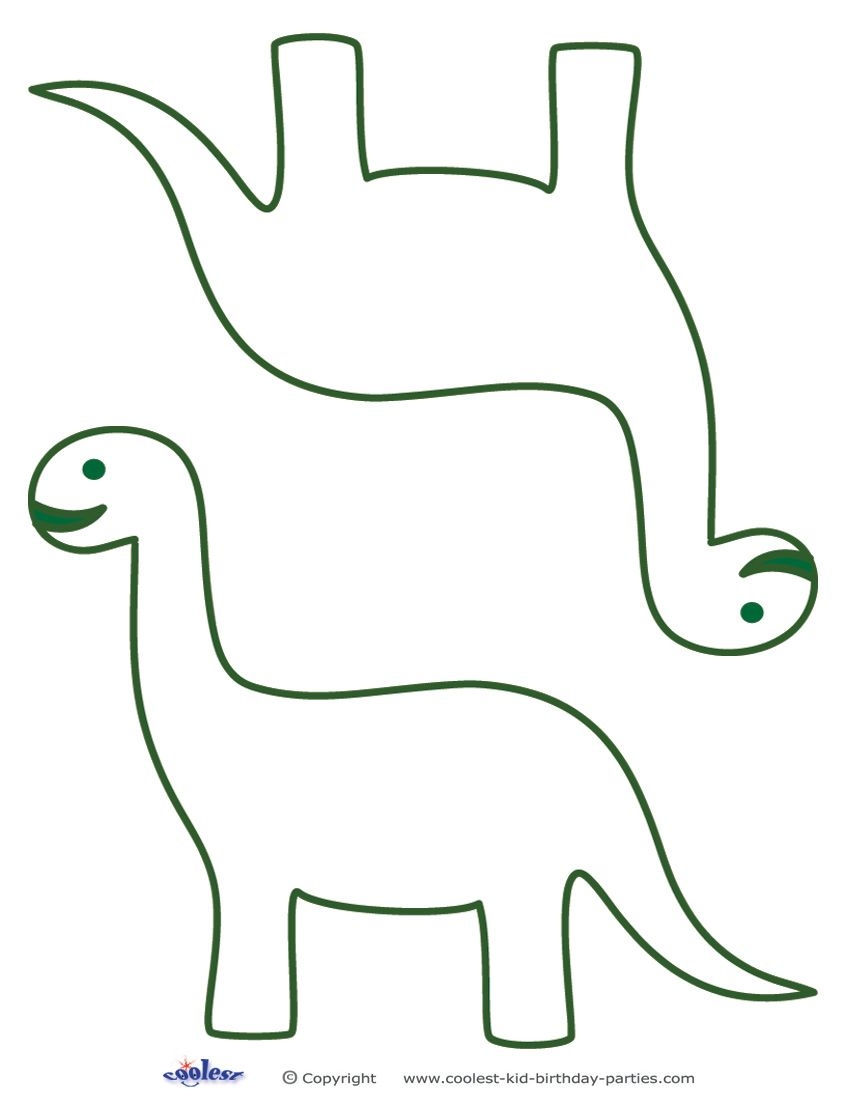 Cute Dinosaur Template Printable