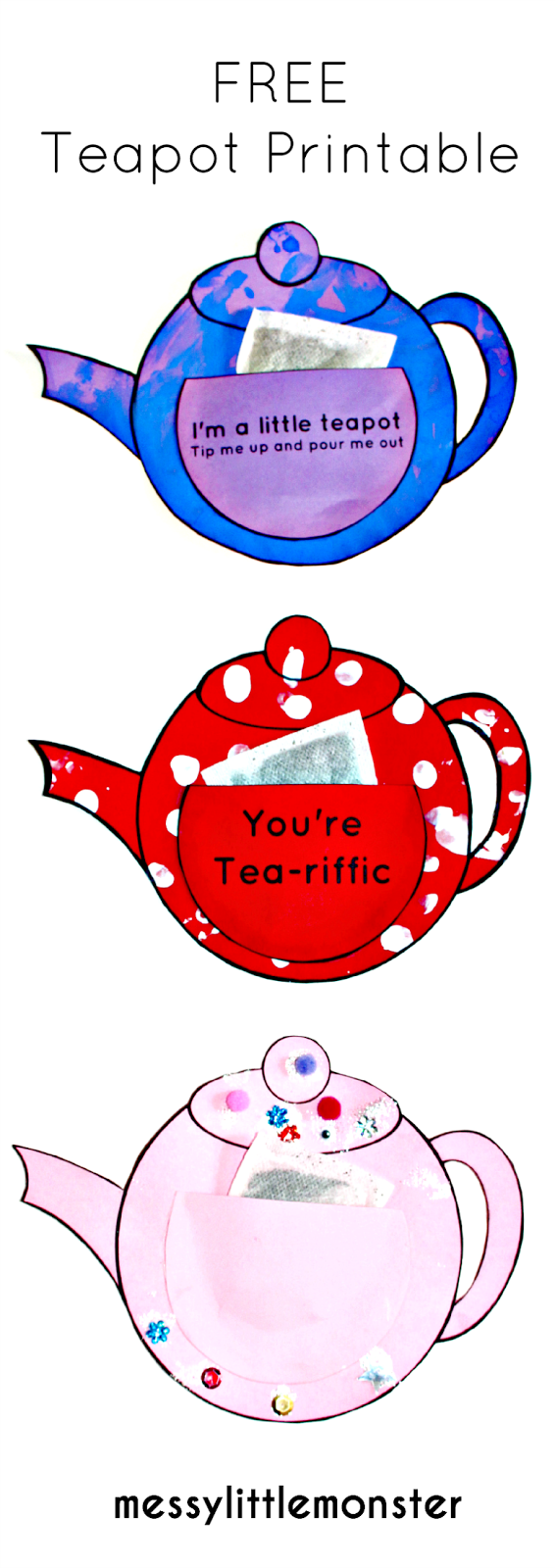 Teapot Template Free Printable