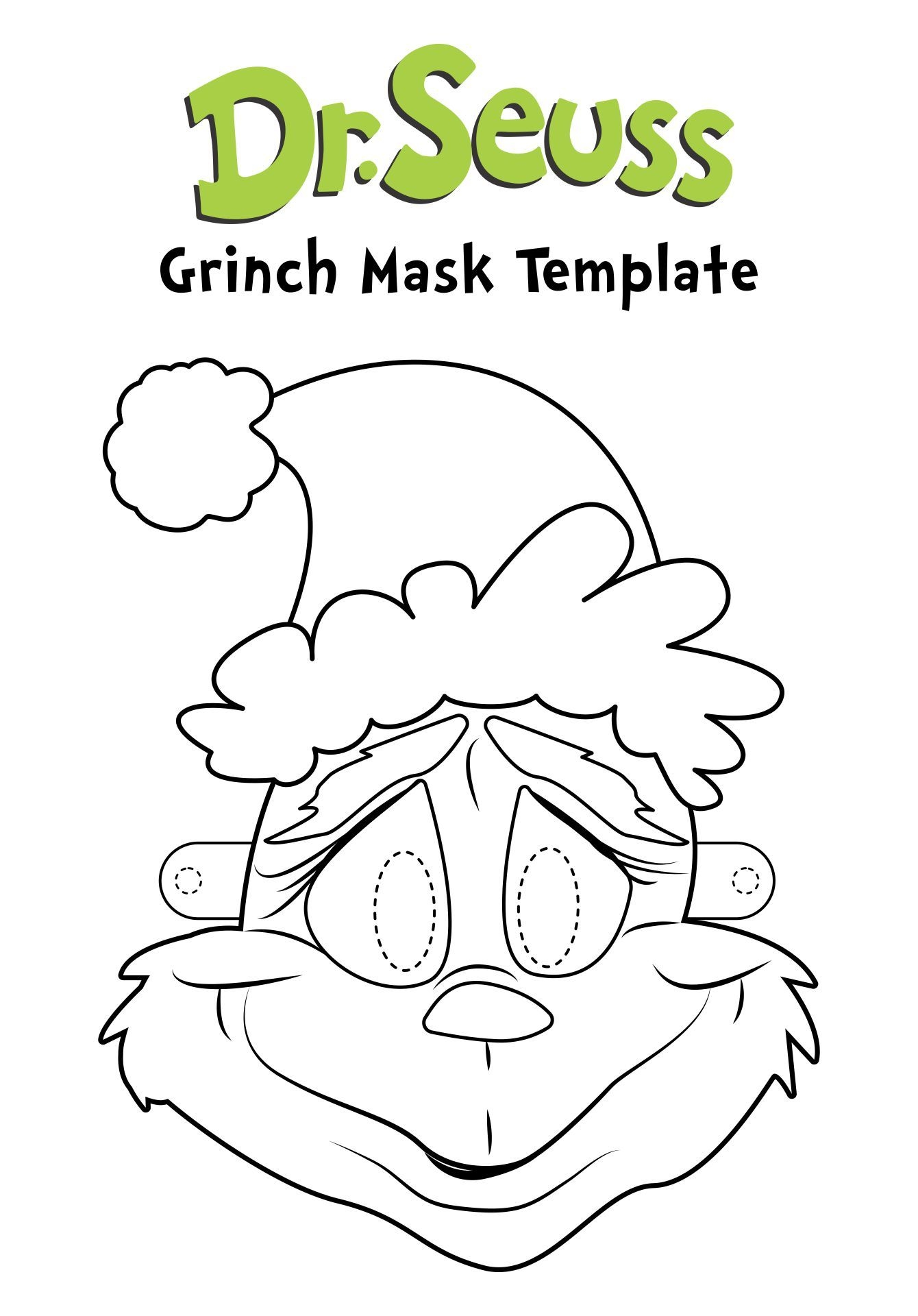10 Best Free Dr Seuss Printable Mask Templates PDF For Free At Printablee Grinch Coloring Pages Grinch Crafts Grinch Mask