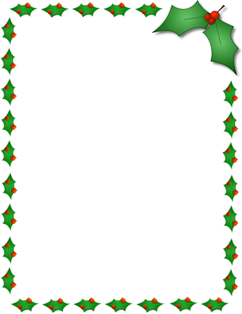 Holiday Border For Word Document