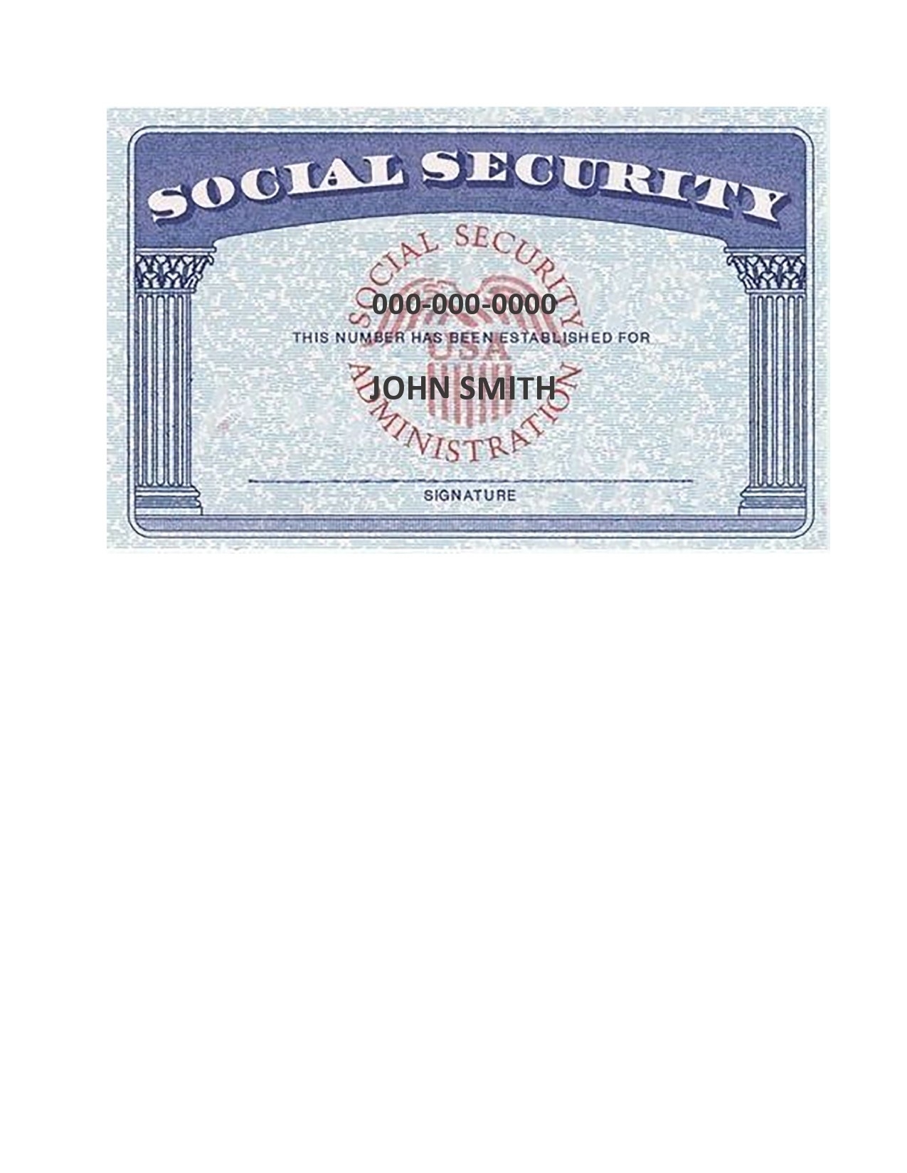 12 Real Fake Social Security Card Templates FREE 