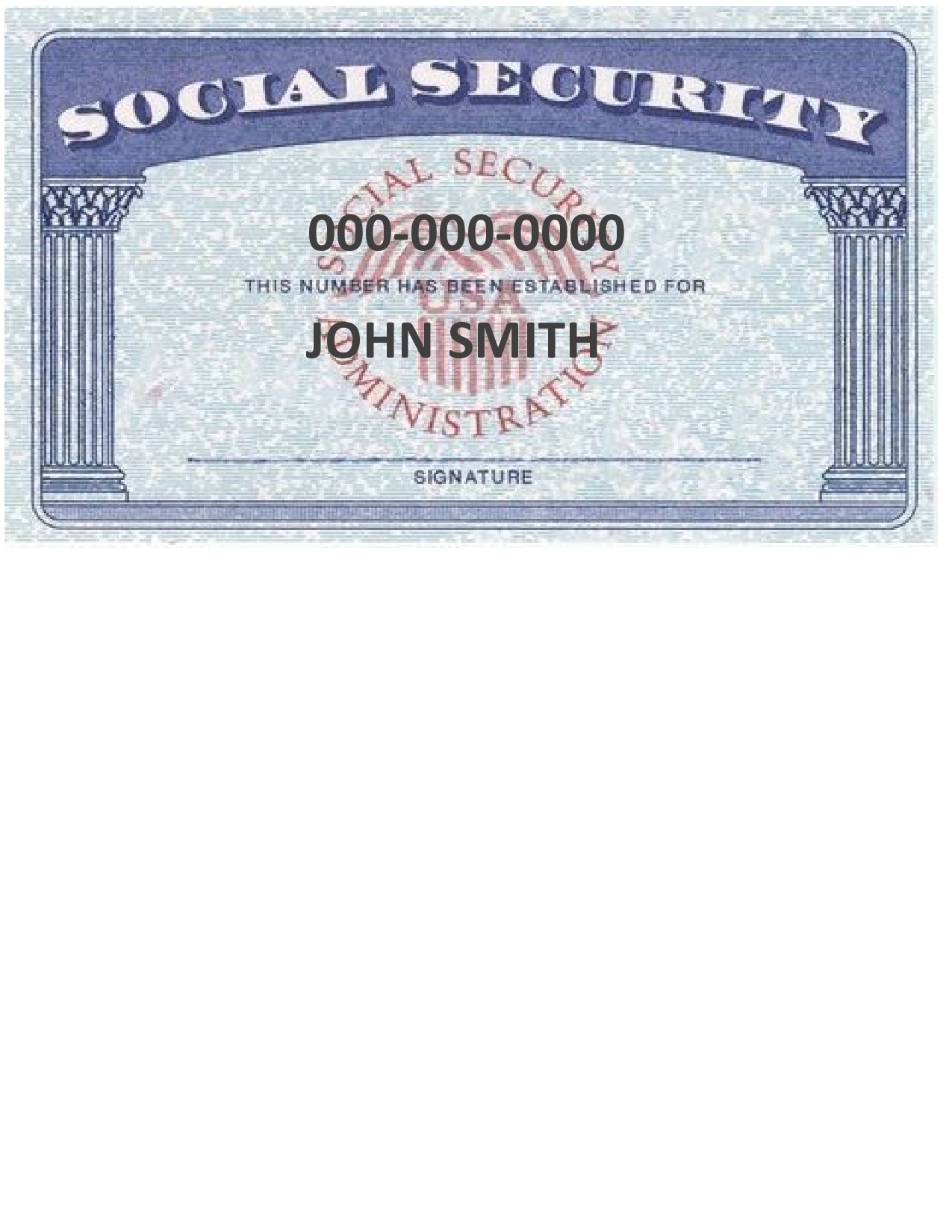 12 Real Fake Social Security Card Templates FREE 