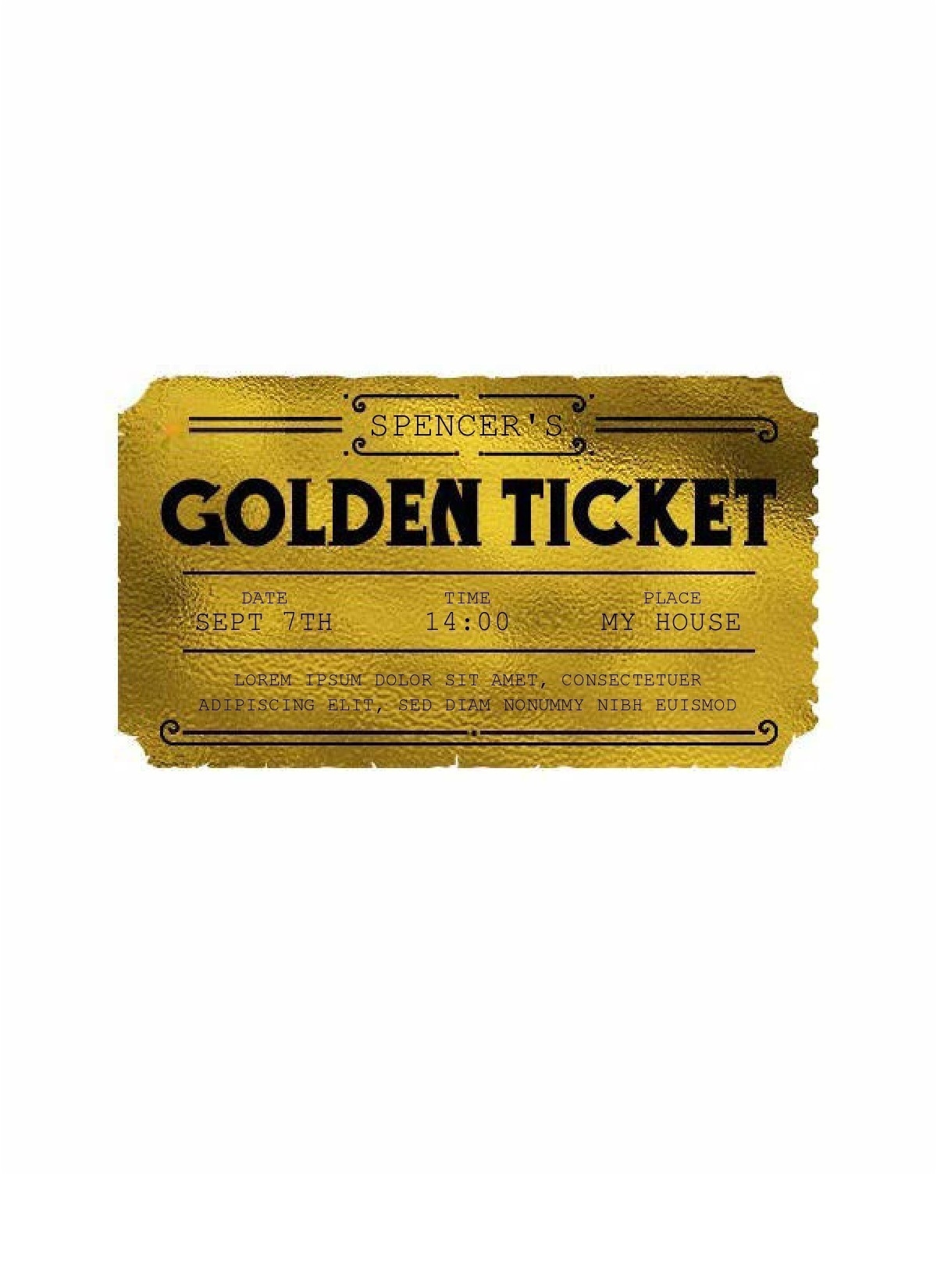 How To Make A Golden Ticket