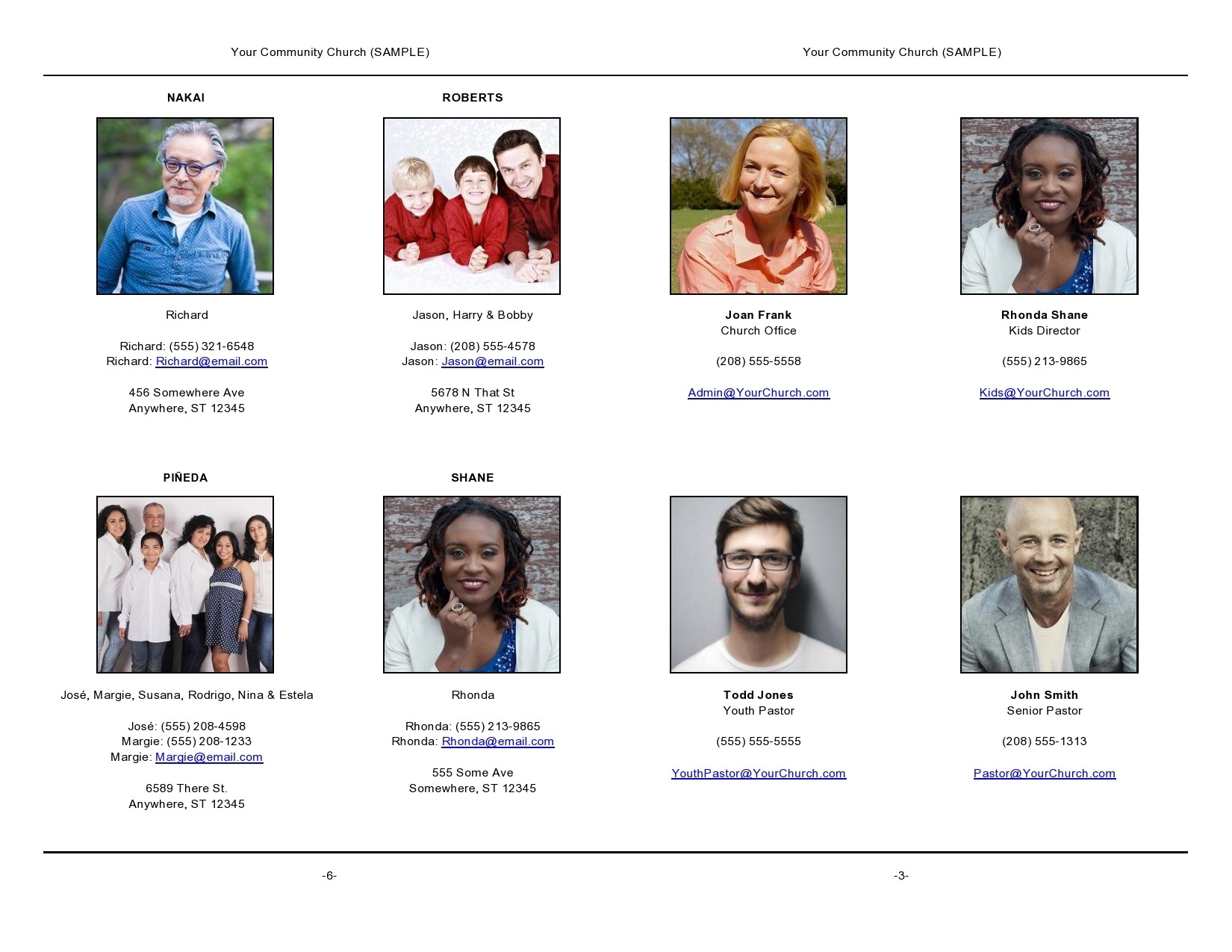 22 FREE Church Directory Templates Examples TemplateLab