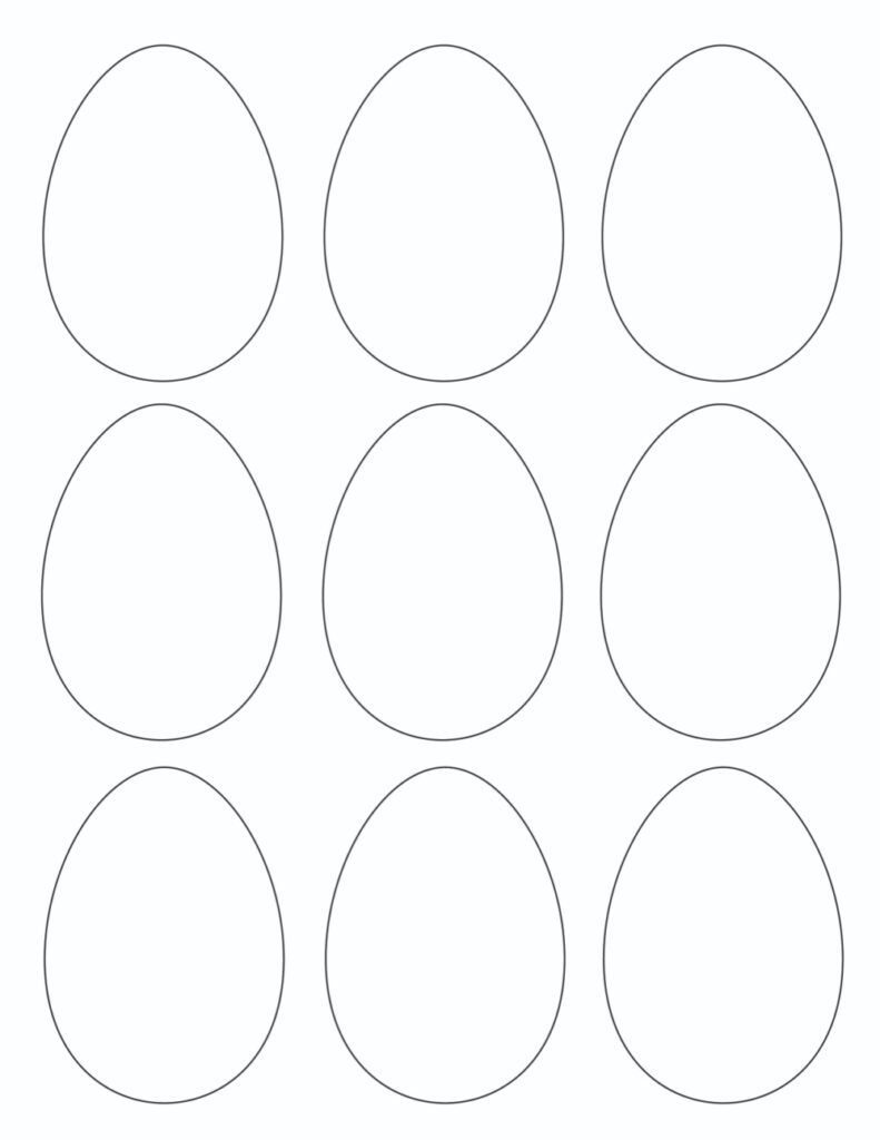 Free Printable Egg Template