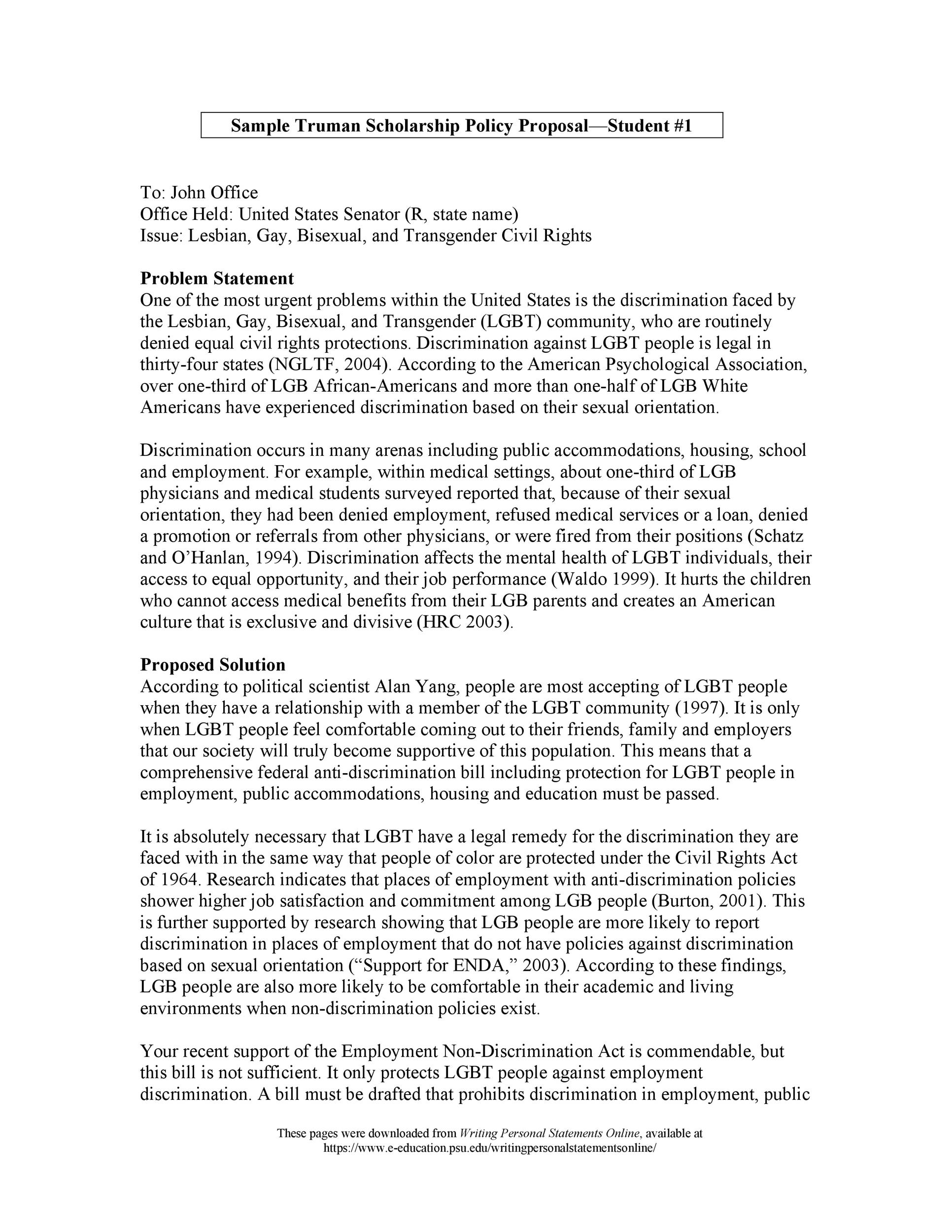 How To Write A Policy Proposal