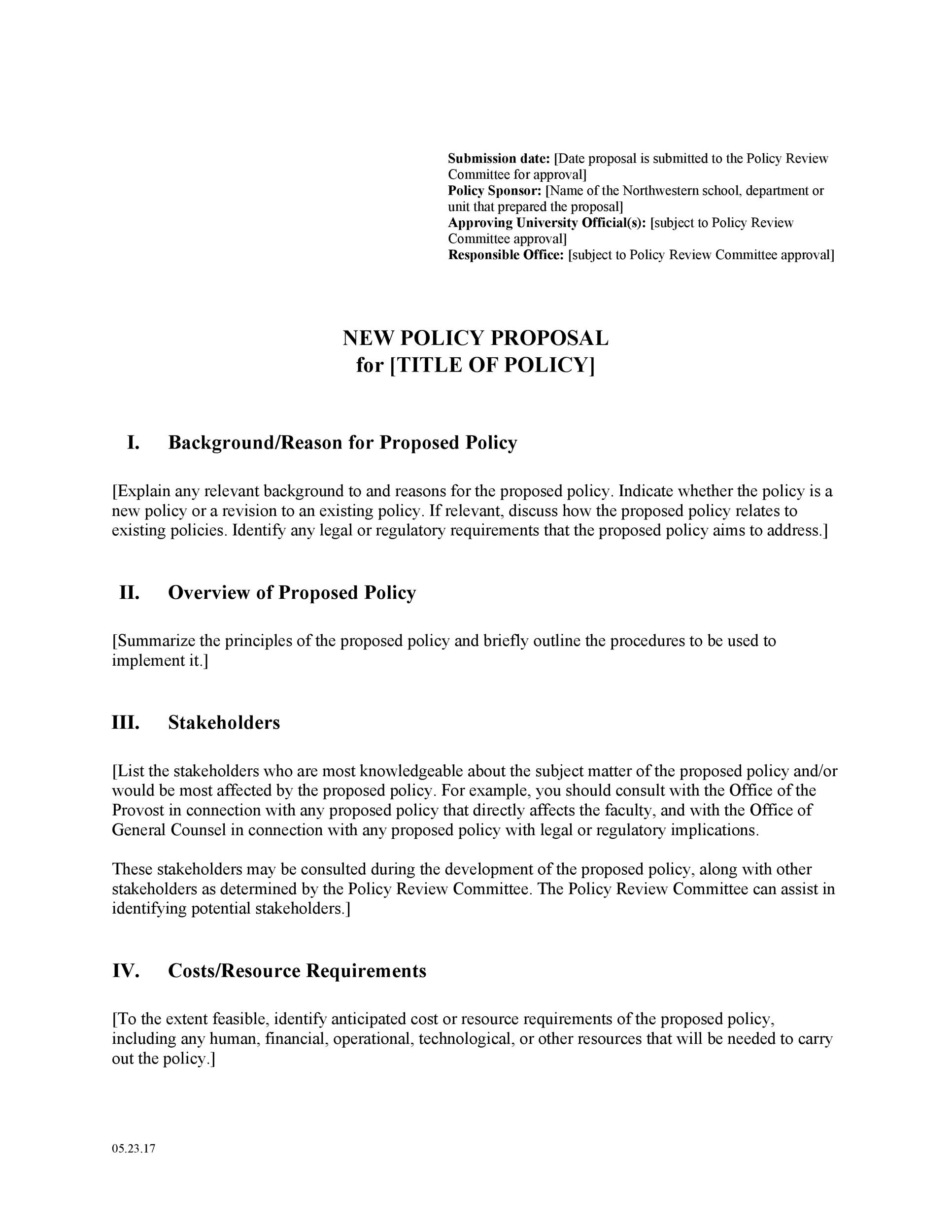 30 Professional Policy Proposal Templates Examples TemplateLab