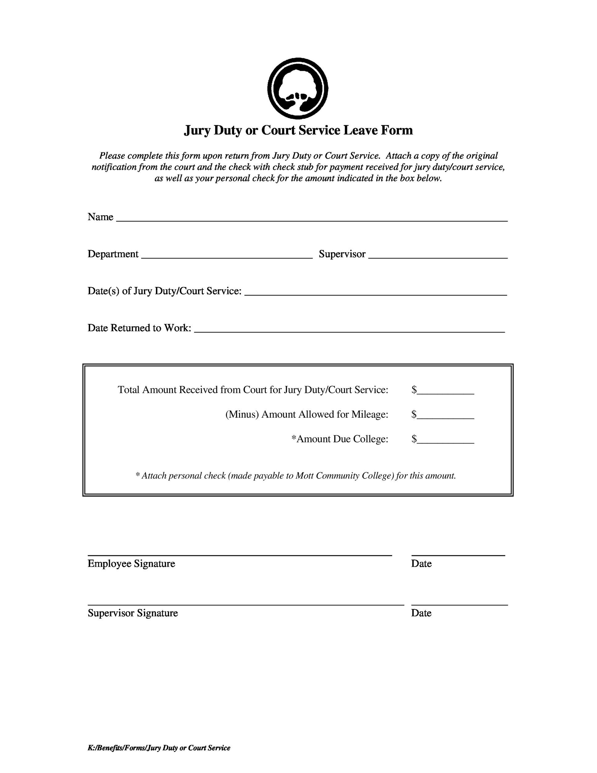 33 Best Jury Duty Excuse Letters Tips TemplateLab