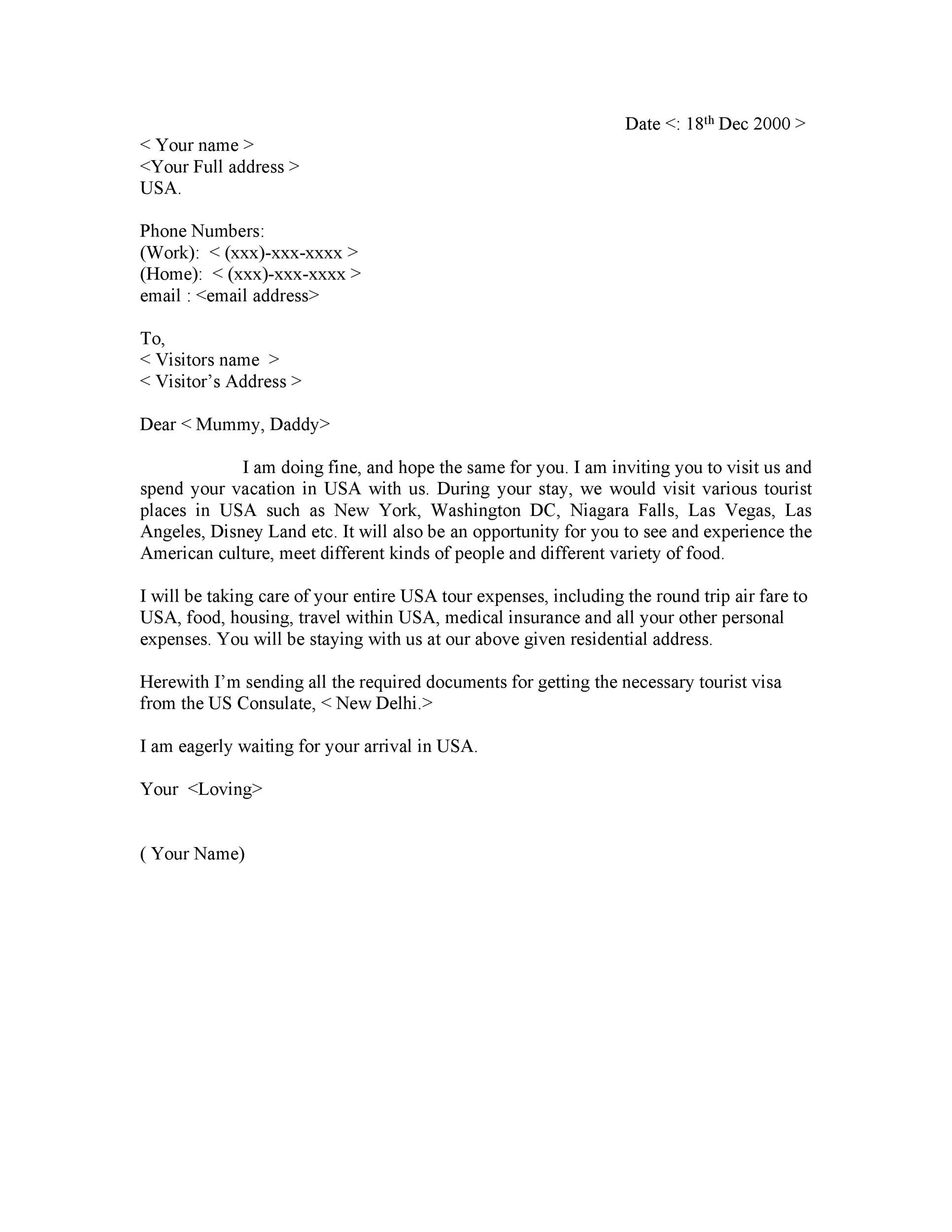How To Start A Letter For Immigration