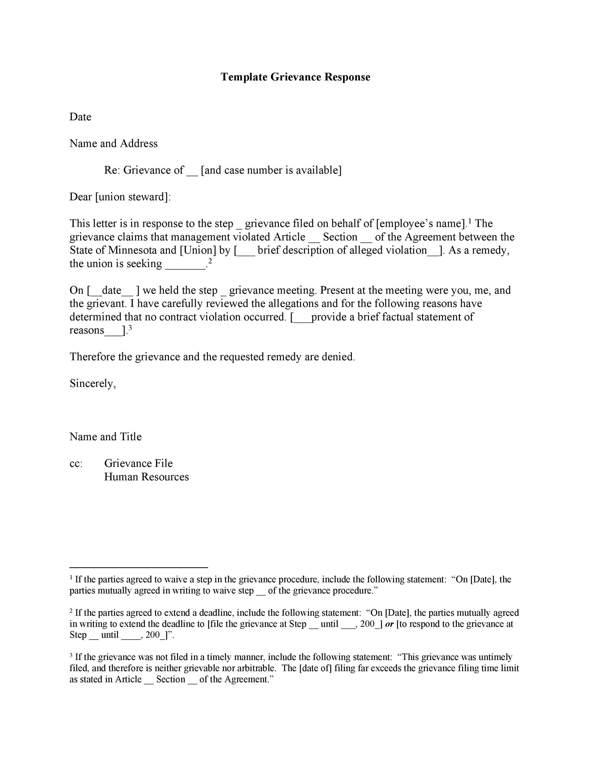 How To Write A Grievance Letter To Employer