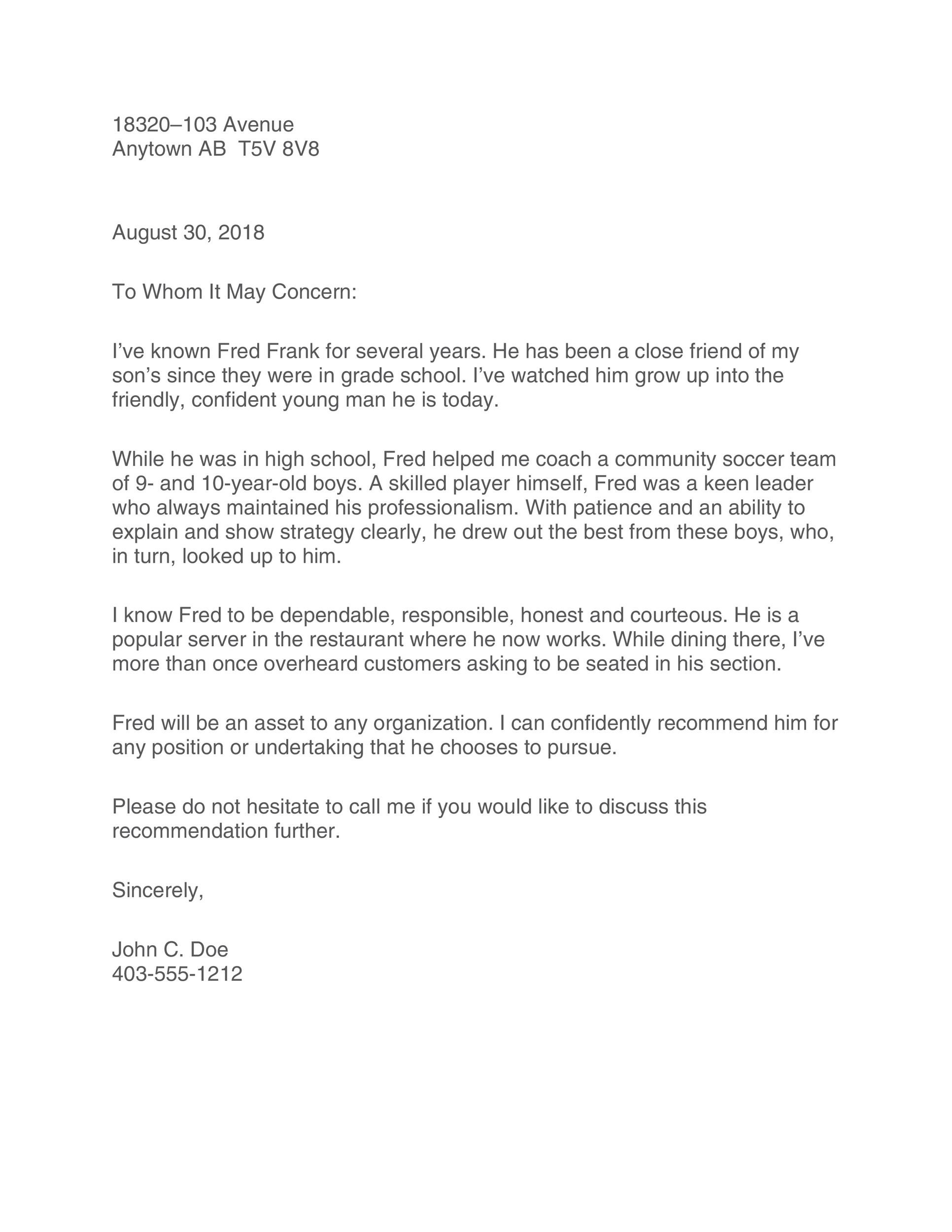 38 Free Character Witness Letters Examples Tips TemplateLab