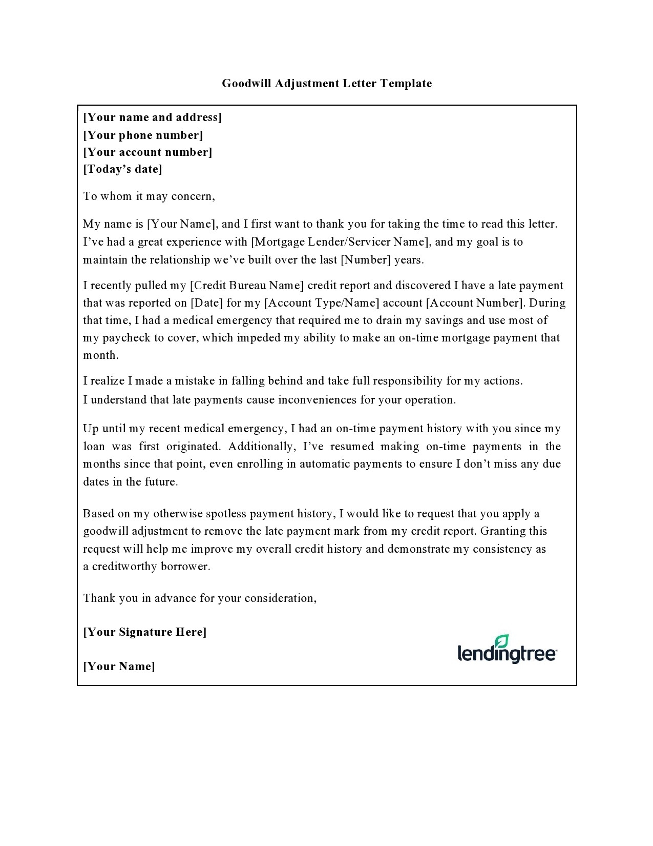 40 Free Goodwill Letter Templates Examples TemplateLab
