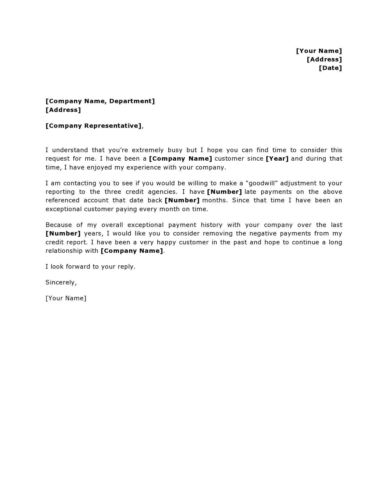 40 Free Goodwill Letter Templates Examples TemplateLab