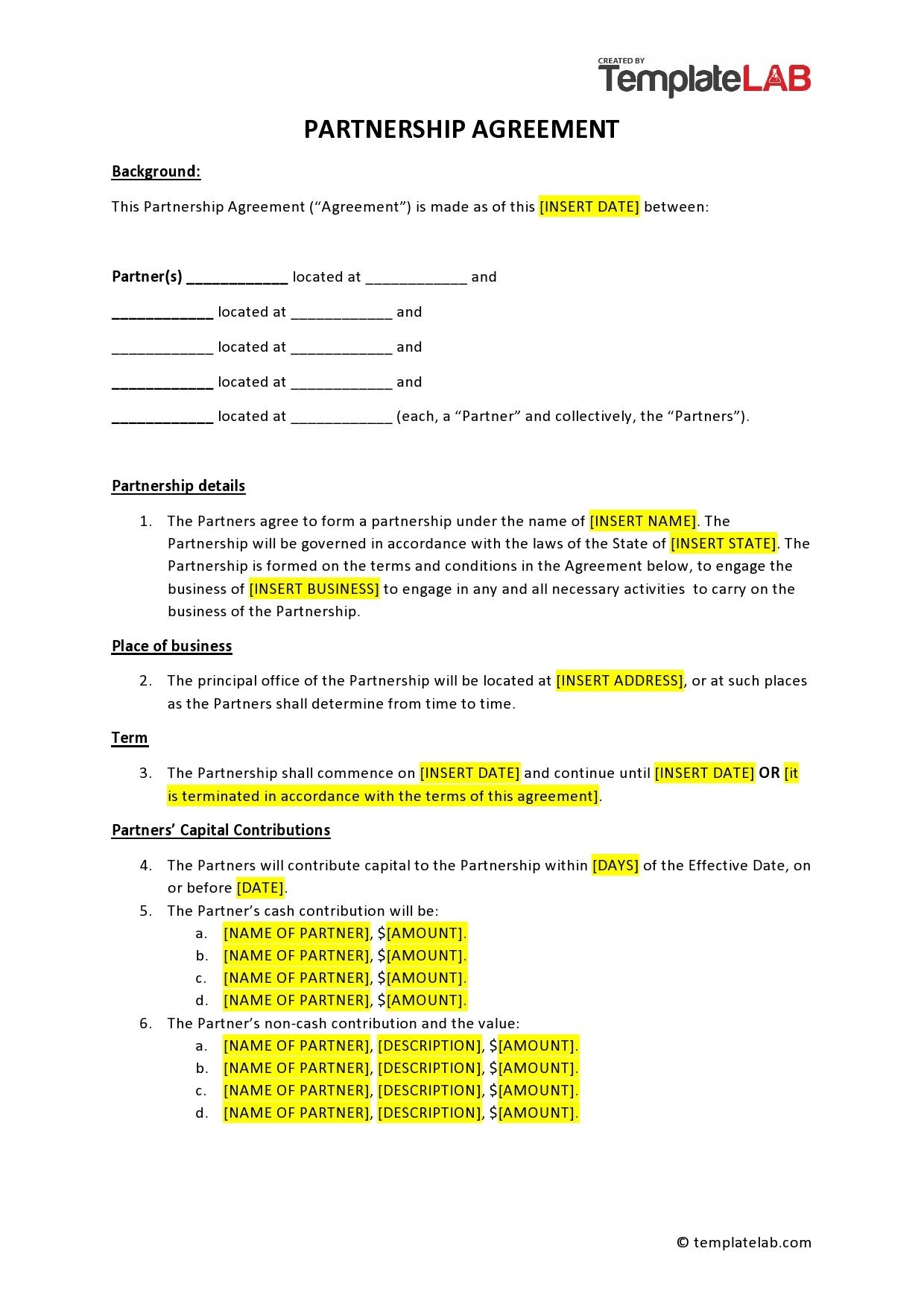 Investment Contract For Small Business