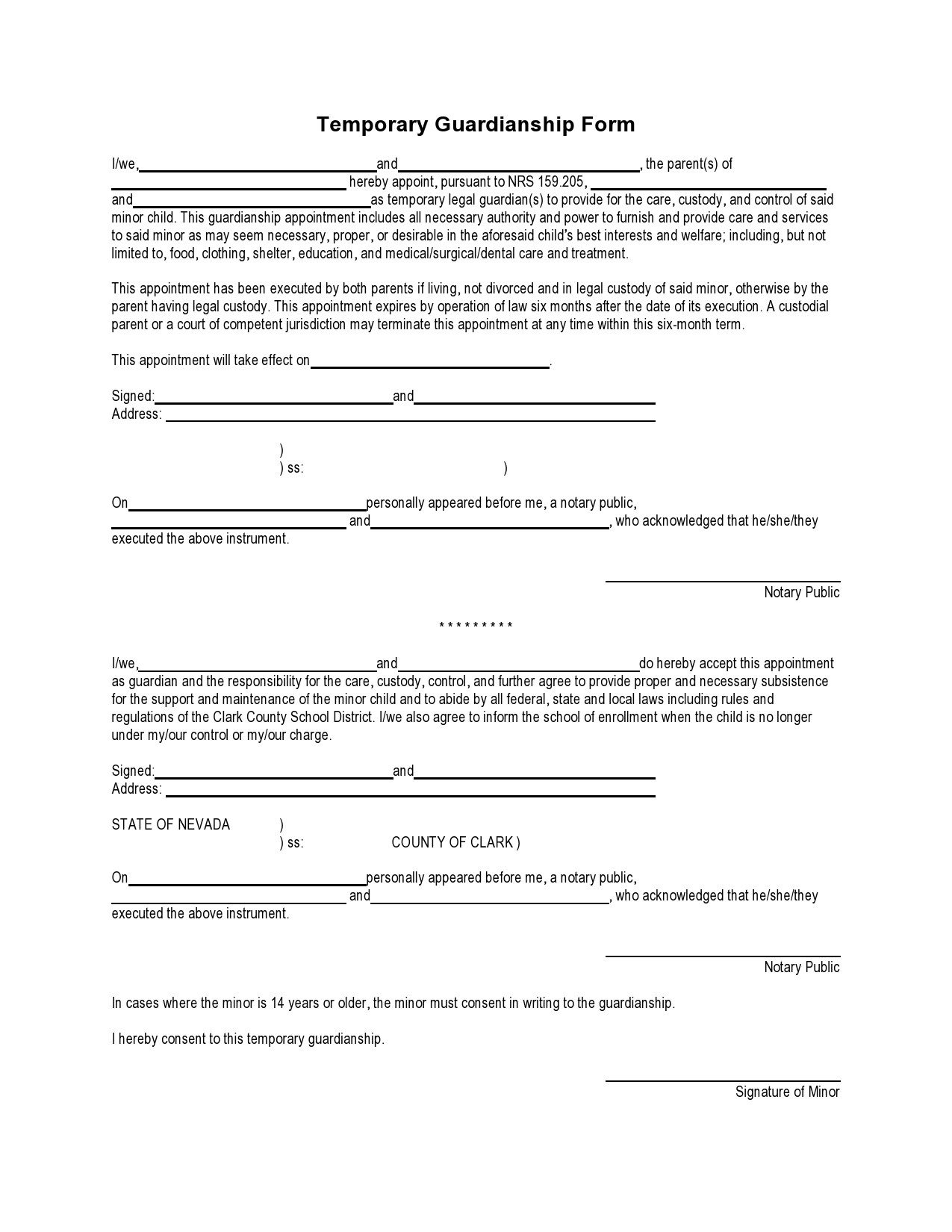 Notarized Letter Of Guardianship Pdf