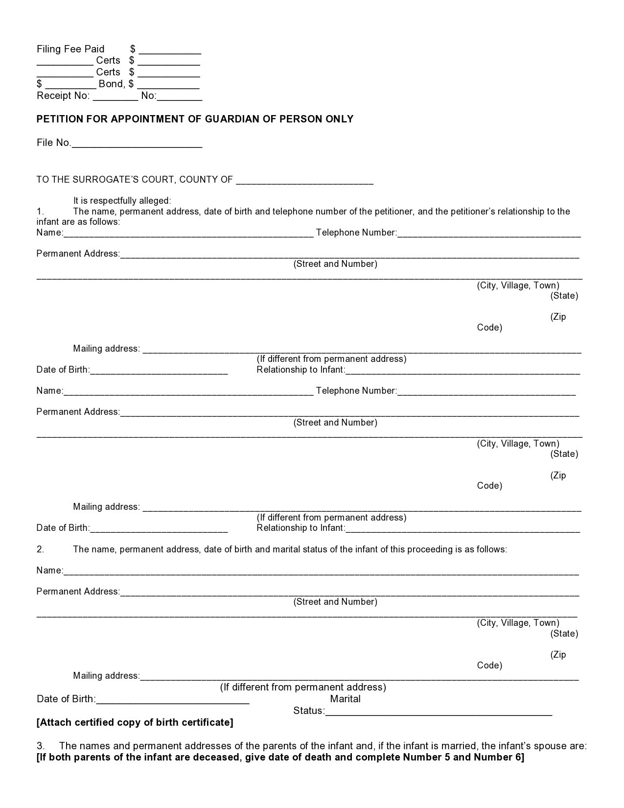 Temporary Custody Agreement Printable Legal Guardianship Forms Pdf