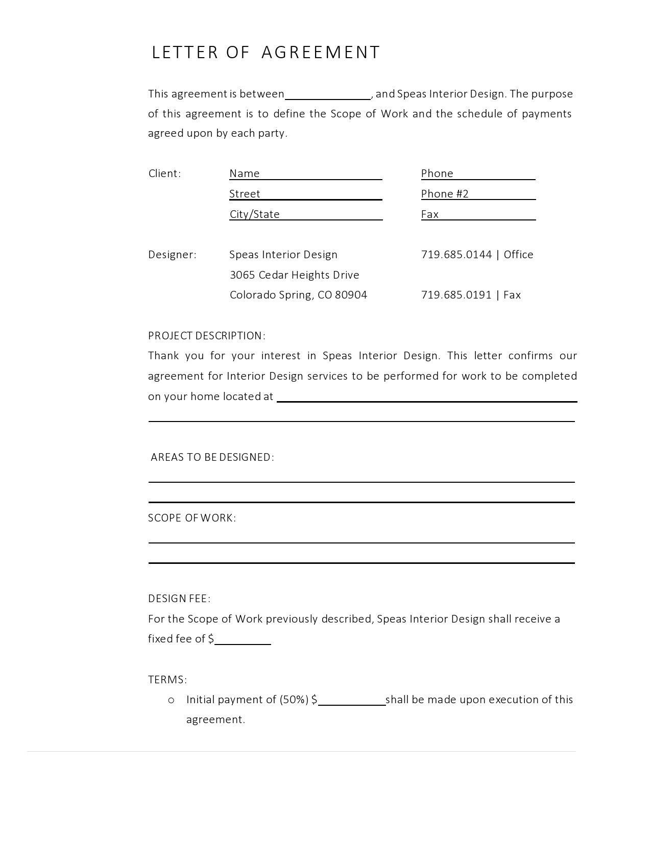 41 Perfect Letter Of Agreement Templates TemplateLab