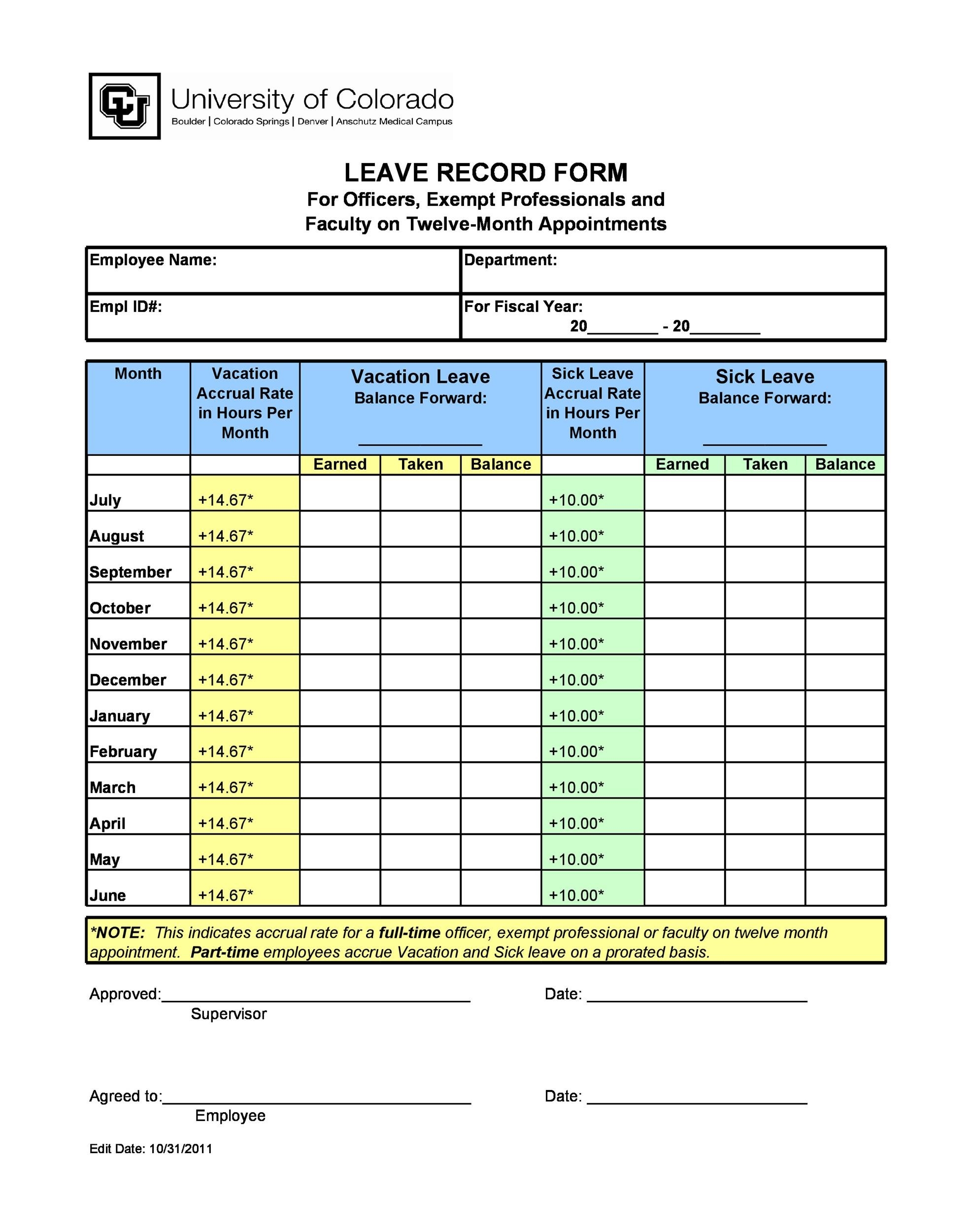 47 Employee Vacation Trackers Excel Word TemplateLab