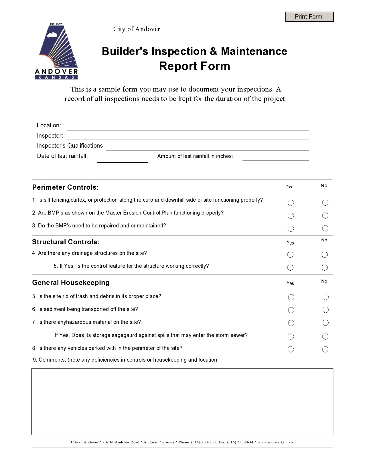 48 Editable Maintenance Report Forms Word TemplateLab