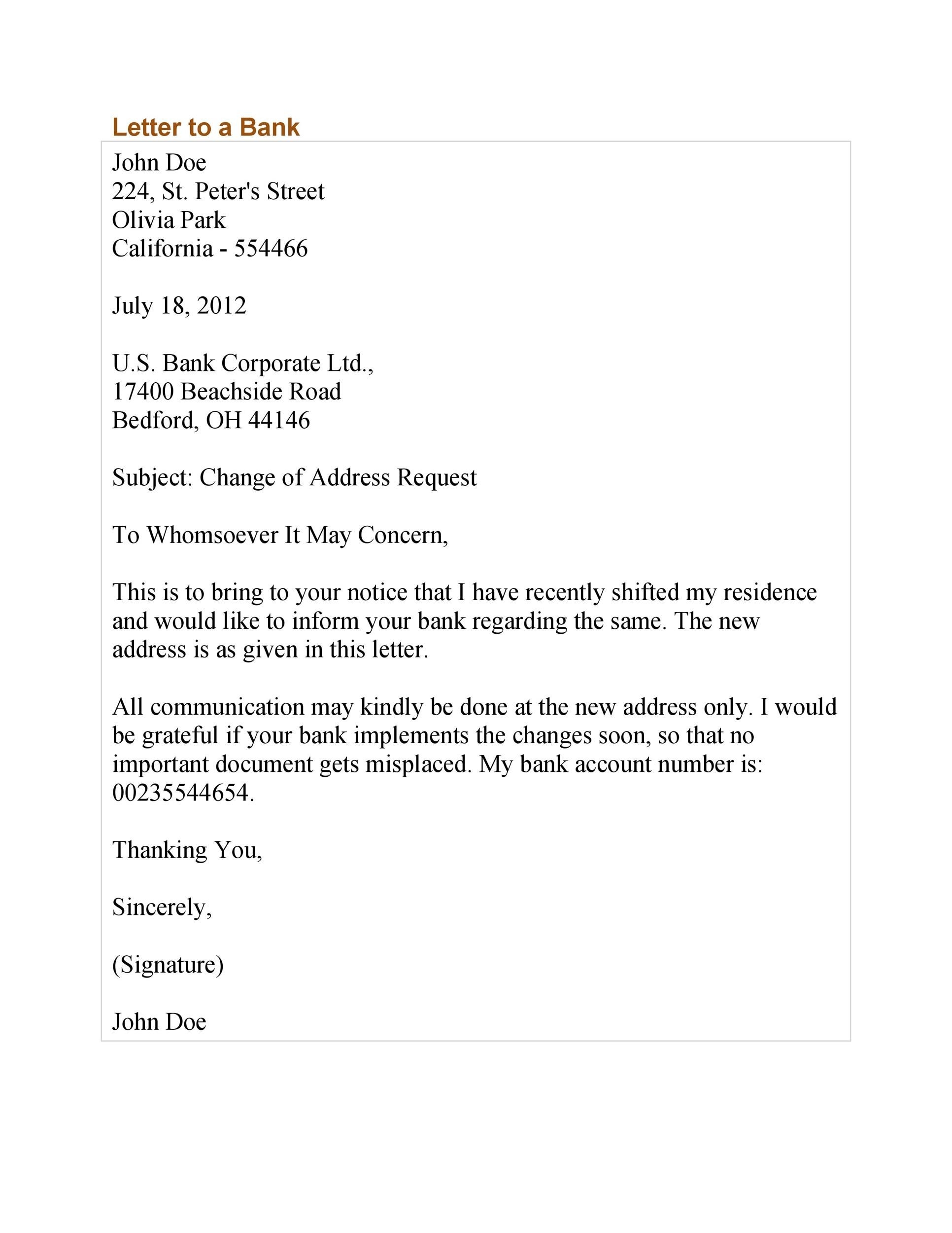 49 Best Change Of Address Letters 100 Free TemplateLab