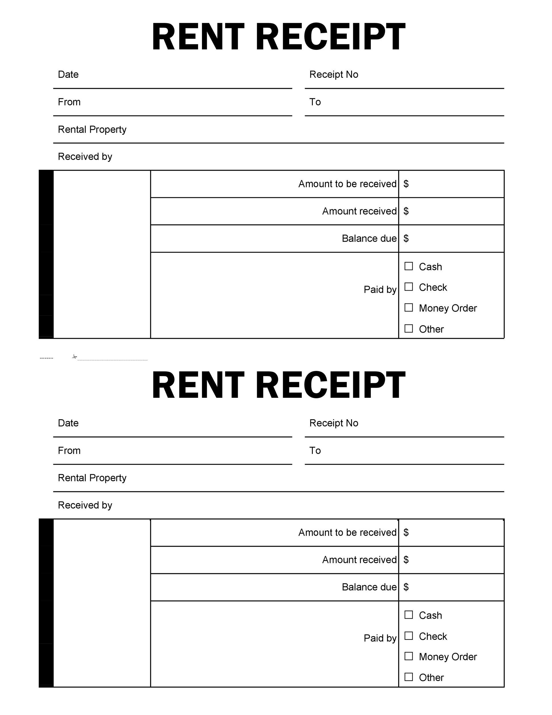 Rent Receipt Format Pdf Download