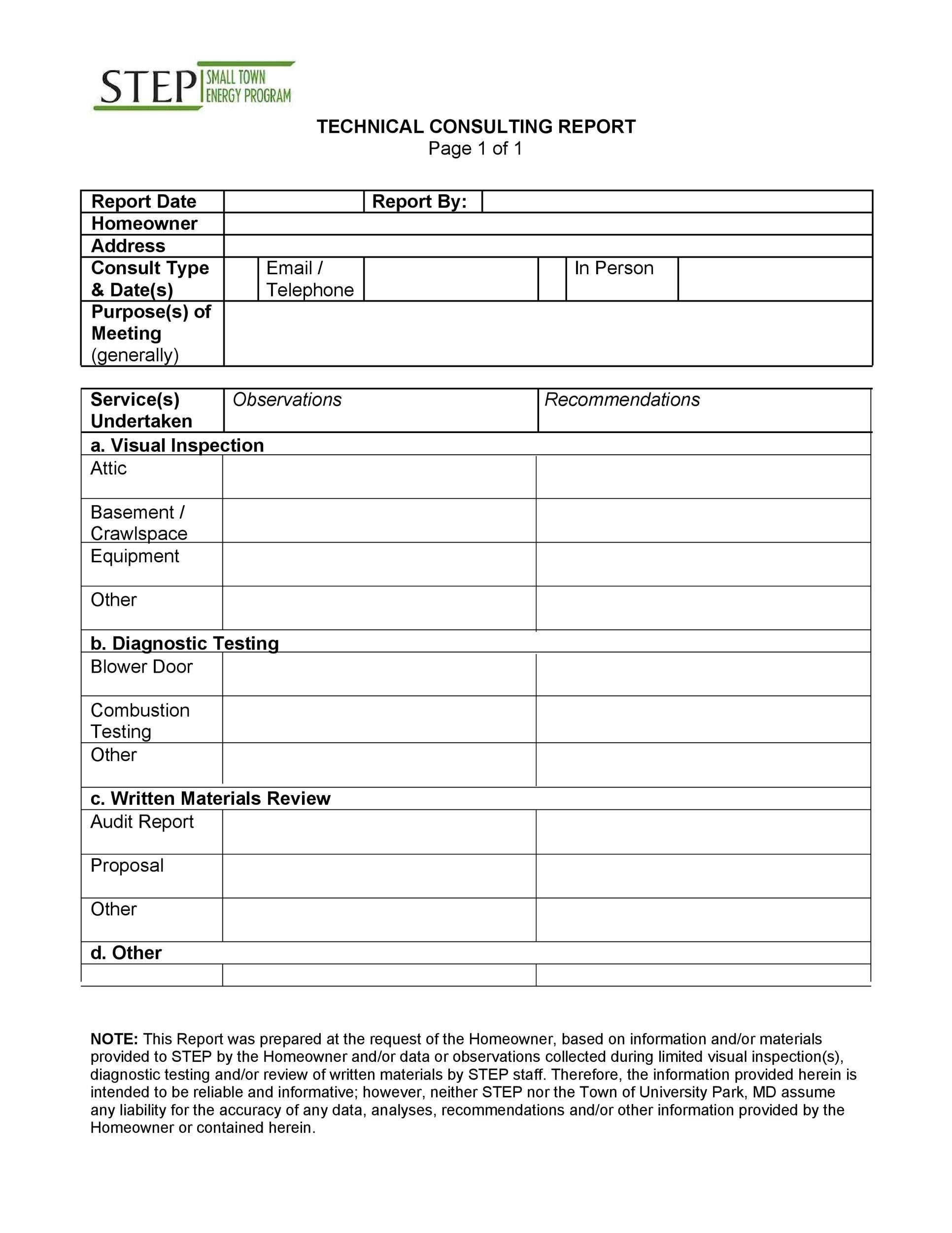 Consultant Report To Client Pdf