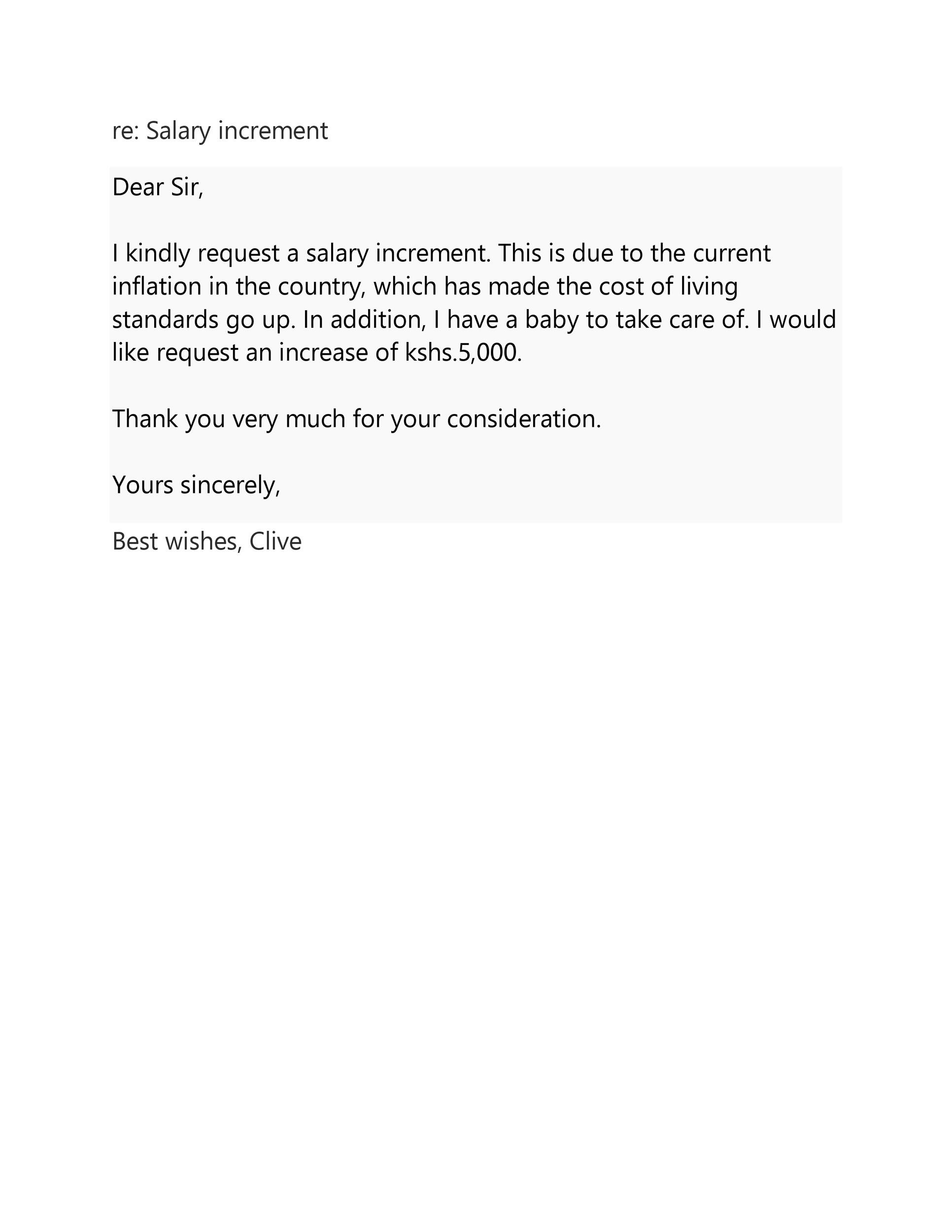 50 Best Salary Increase Letters How To Ask For A Raise TemplateLab
