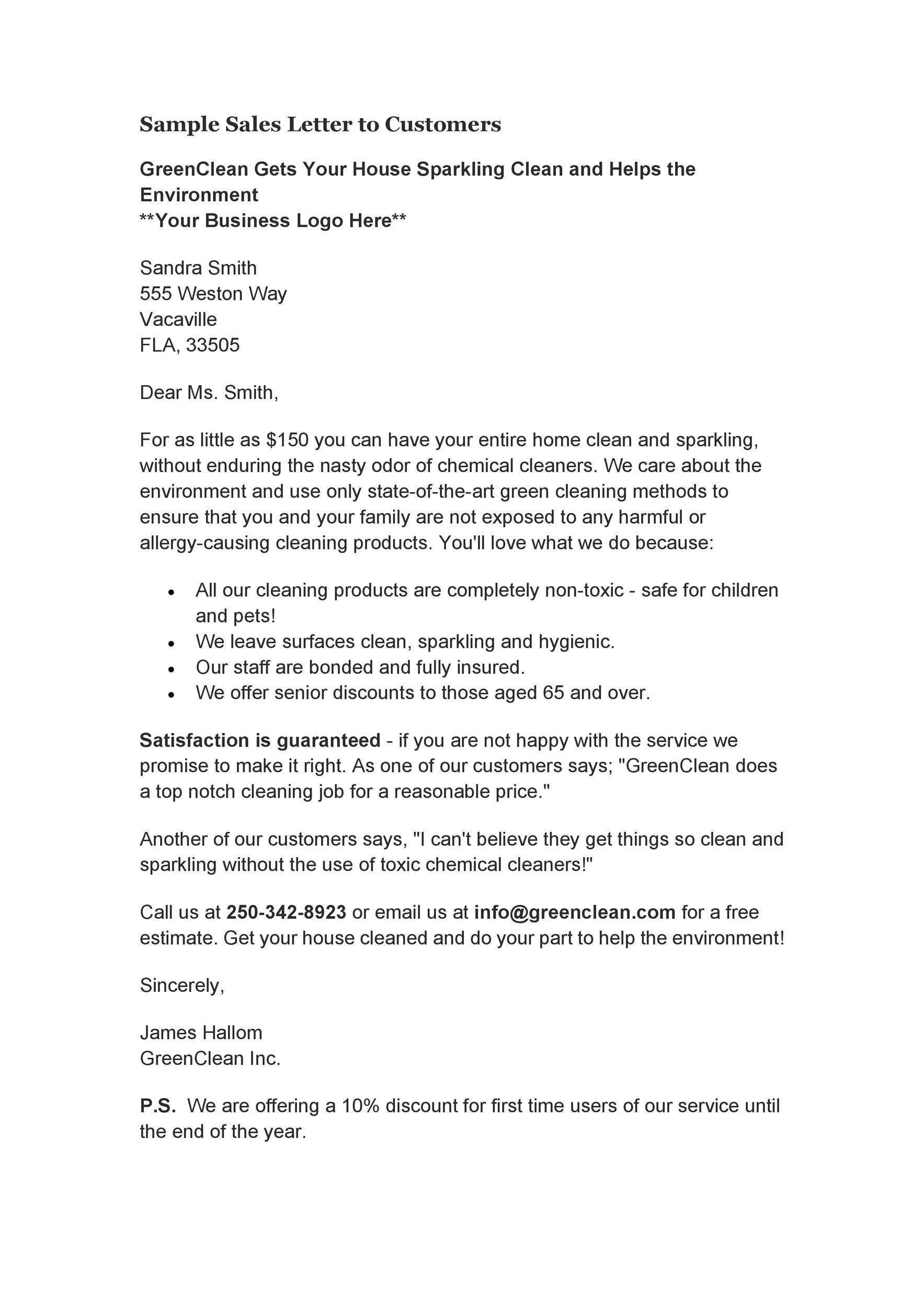 50 Effective Sales Letter Templates w Examples TemplateLab