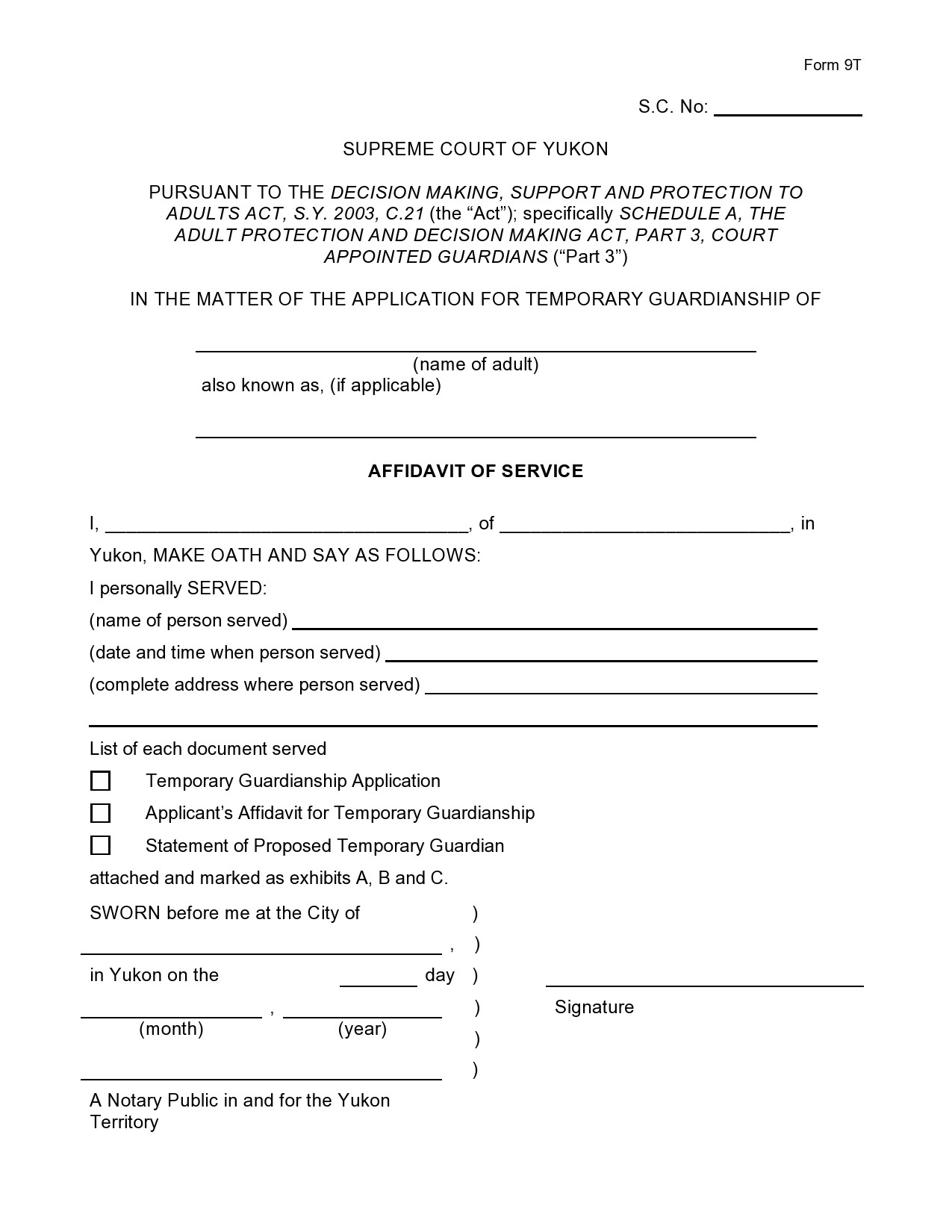 Free Printable Legal Guardianship Forms