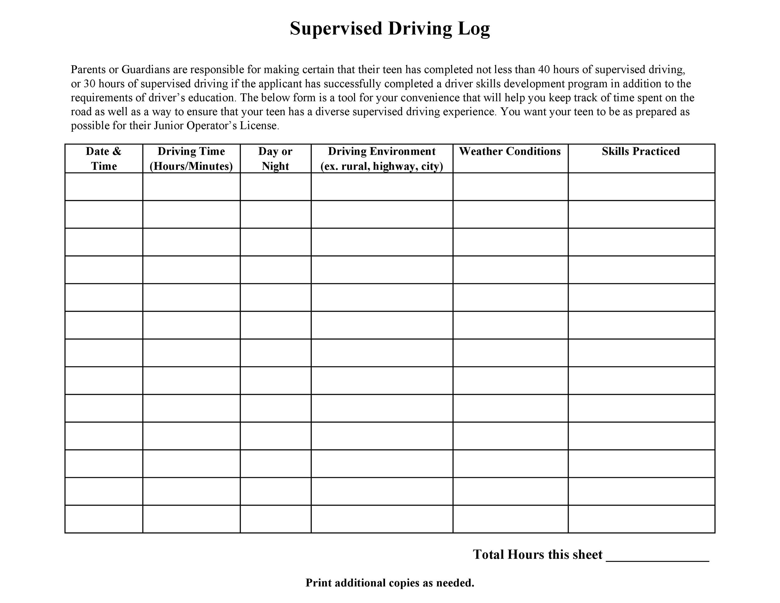 Driver Daily Log Sheet Pdf Free Download