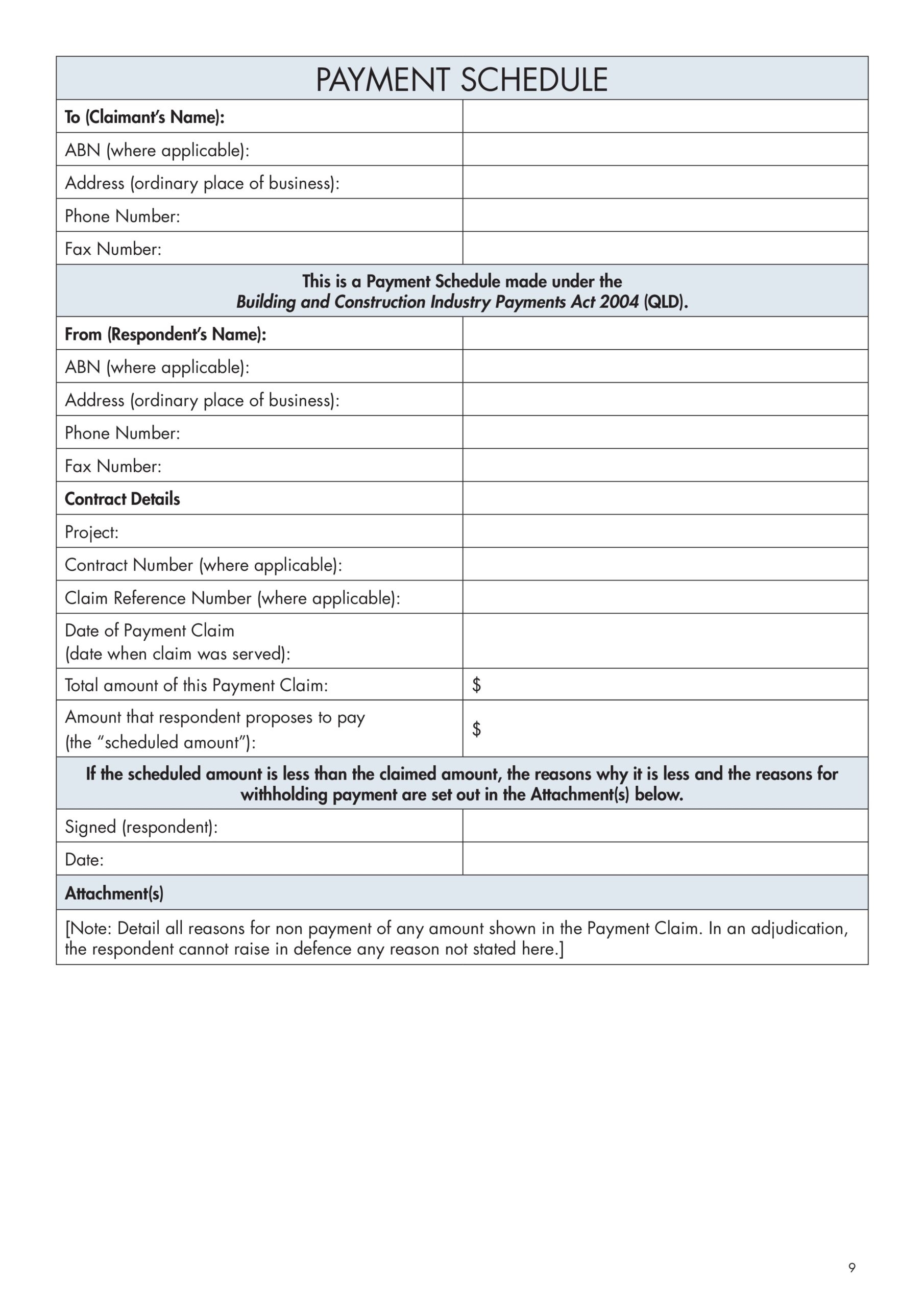 52 Free Payment Schedule Templates Excel Word TemplateLab