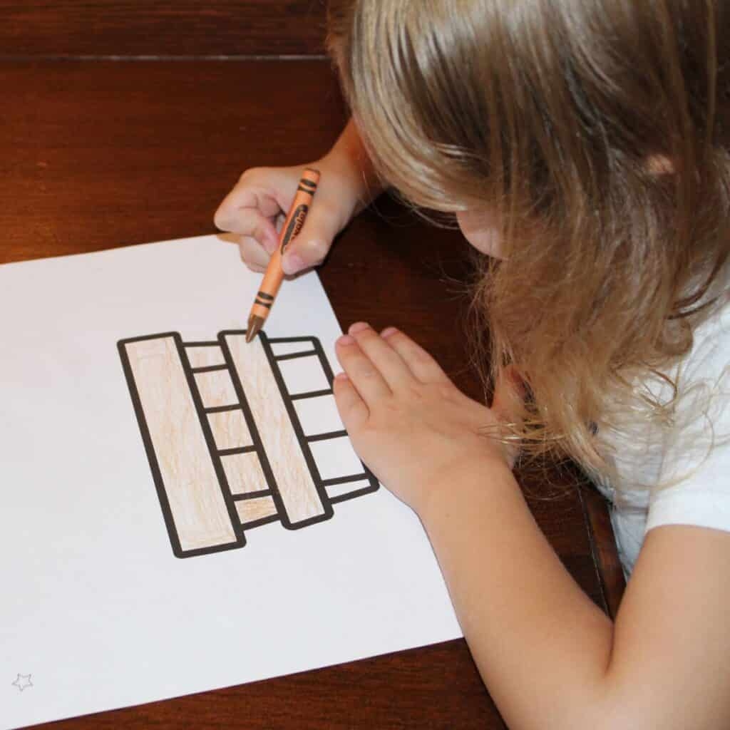 Apple Stamping An Apple Basket Craft For Preschool 