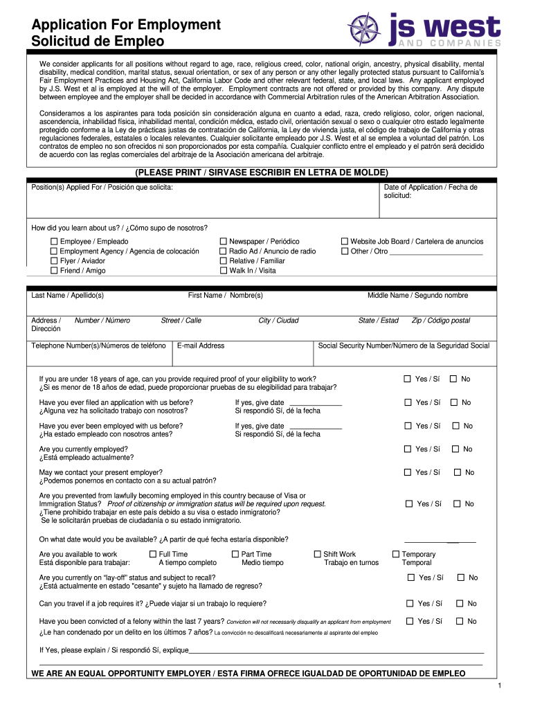 Application In Spanish Fill Out Sign Online DocHub