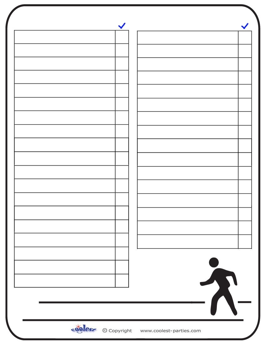 Blank Printable Around Town Scavenger Hunt List Scavenger Hunt Template Scavenger Hunt List Scavenger Hunt