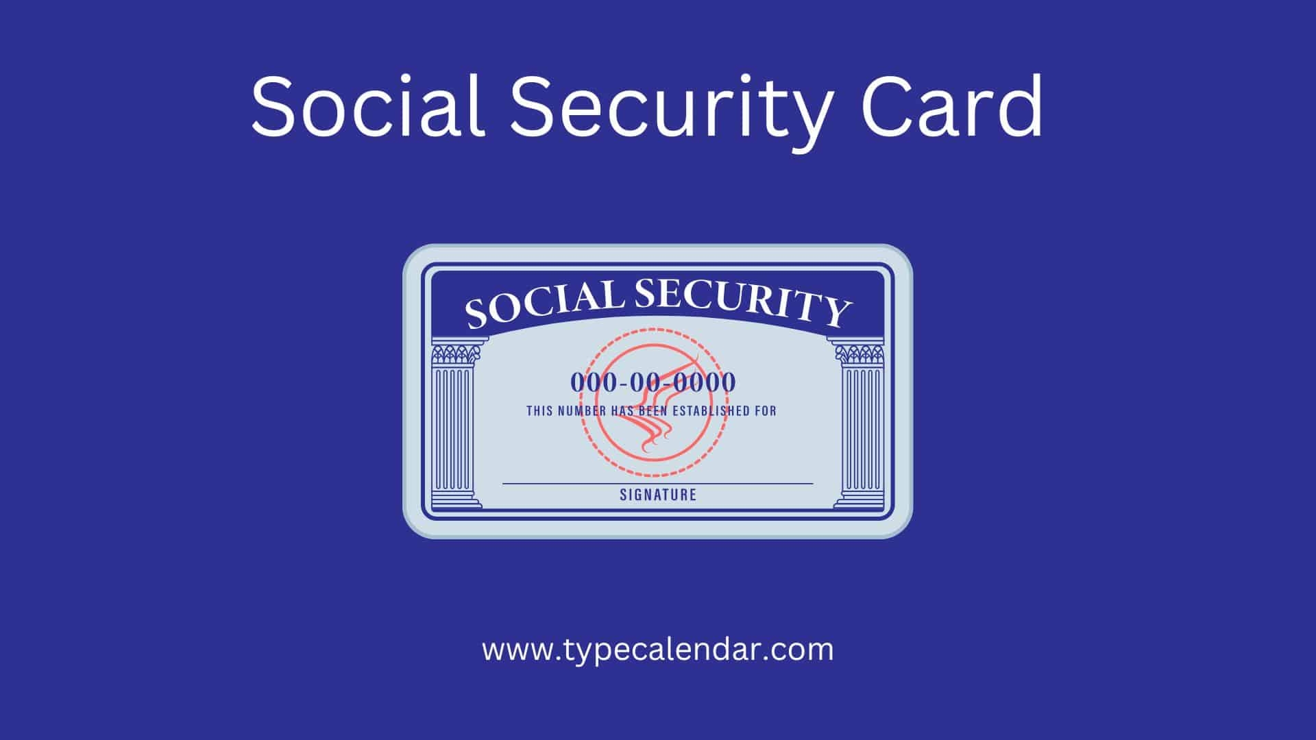 Blank Social Security Card Templates Fake SSN Generator 